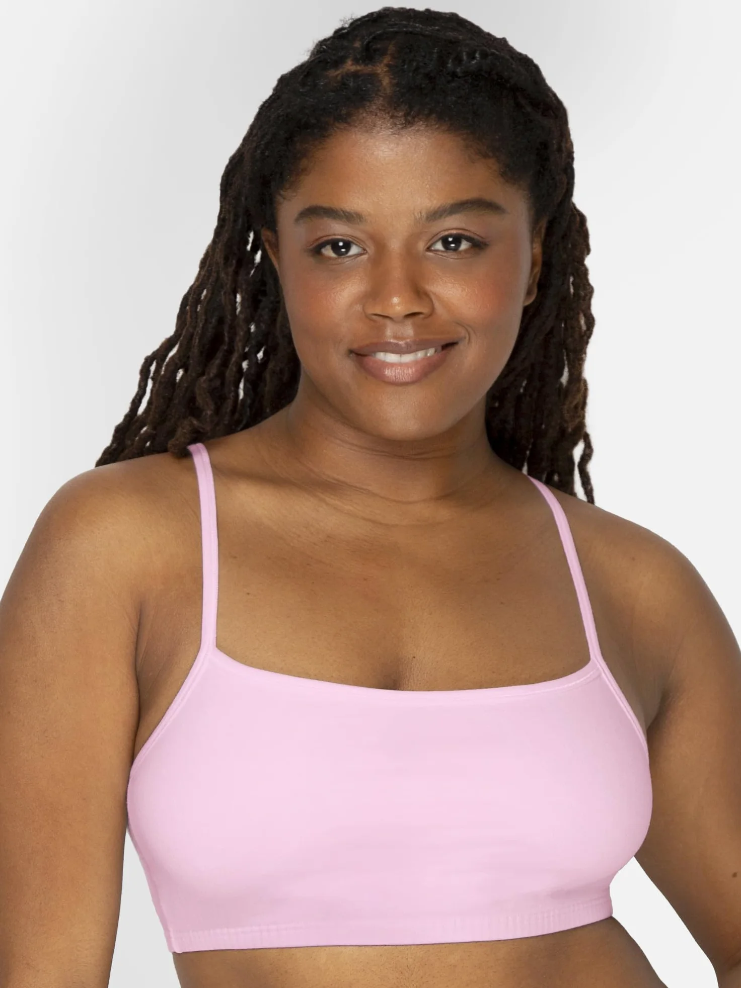 Fruit of the Loom Spaghetti Strap Cotton Pull Over Sports Bra Sujetador Deportivo Mujer (Pack de 6)