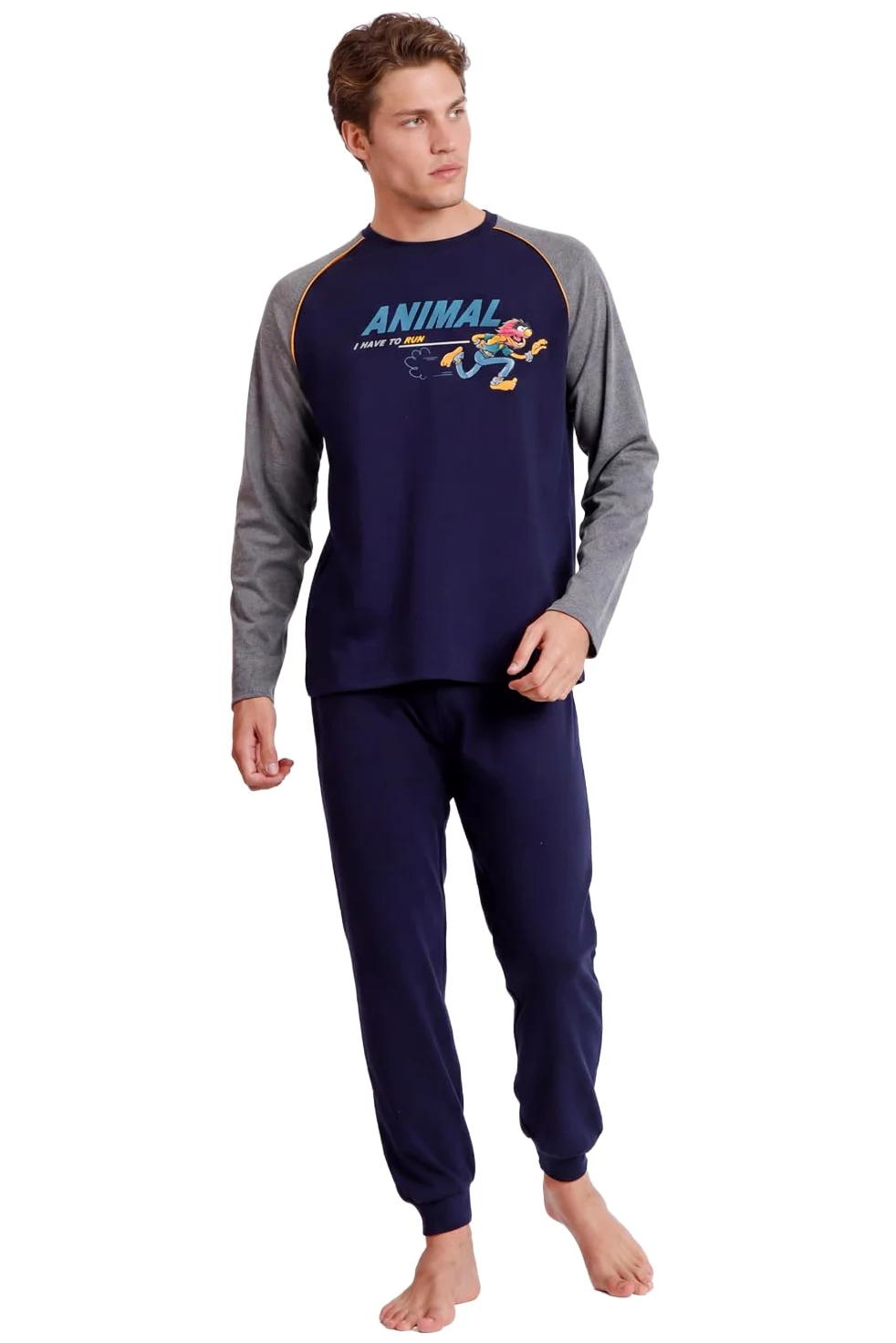 Disney Pijama Manga Larga Animal i Have to Run para Hombre
