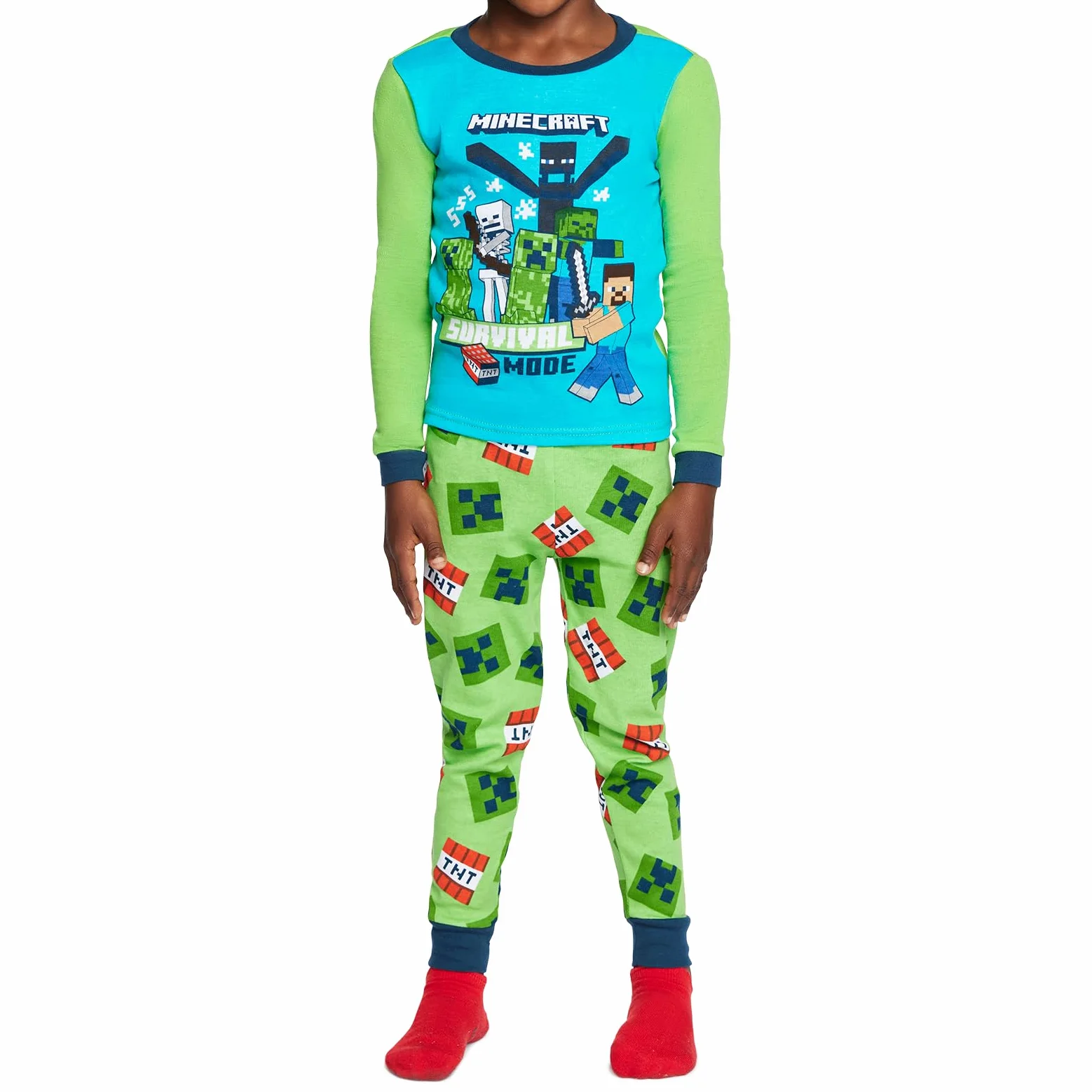 Minecraft - Conjunto de Pijama de algodón para niños (10 Unidades)