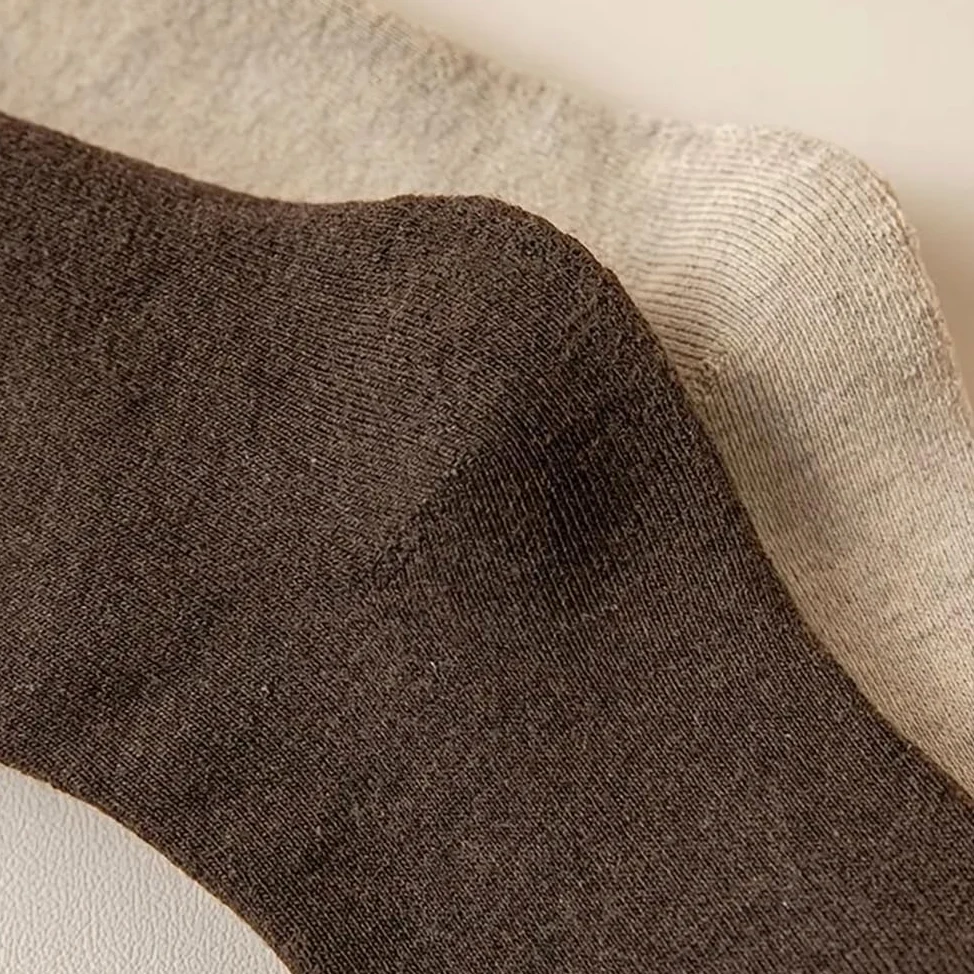 1/2 par de Calcetines Largos Gruesos for Mujer, Modernos, versátiles, adecuados for otoño e Invierno, cálidos, Suaves, cómodos e Informales.(1 Pair Khaki)