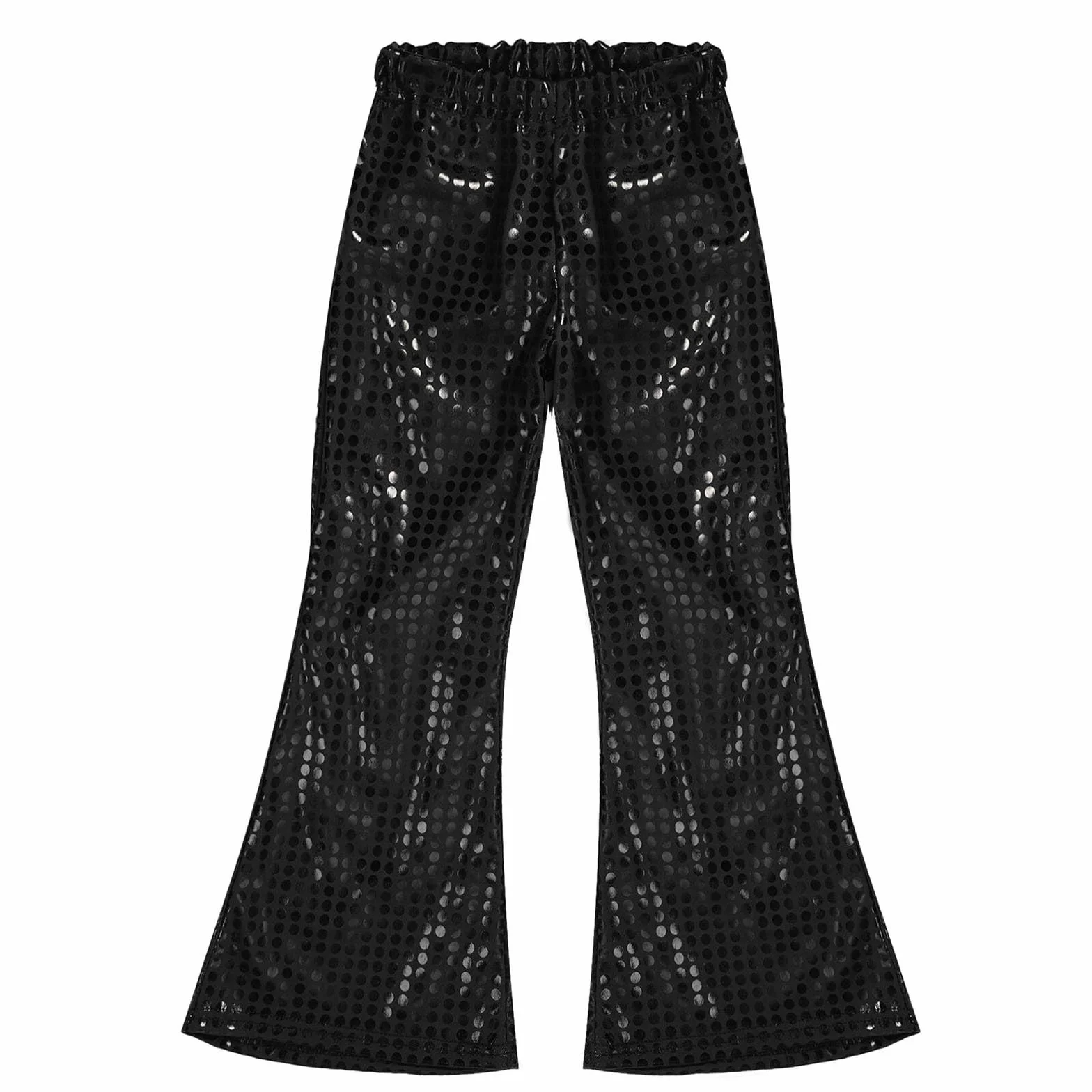 Pantalones para niños pequeños con lentejuelas brillo disfraz fiesta carnaval manga corta