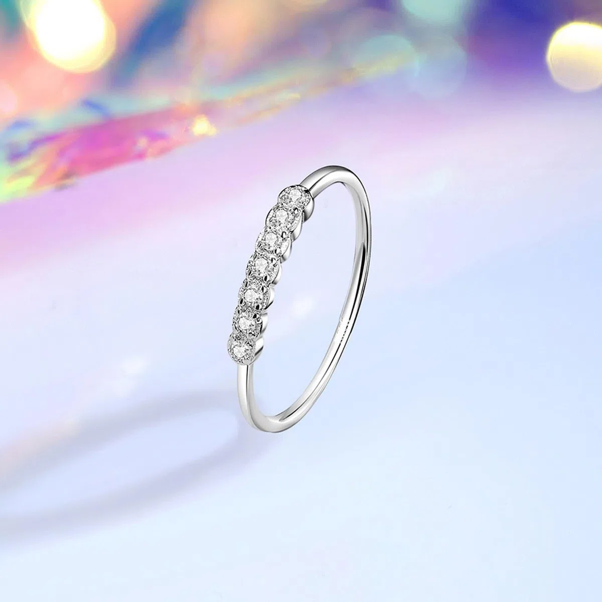Par de anillos de oro Au750 de 18 quilates, apilables, alianzas de boda con diamante auténtico, anillo de boda de platino 950, talla 47-65