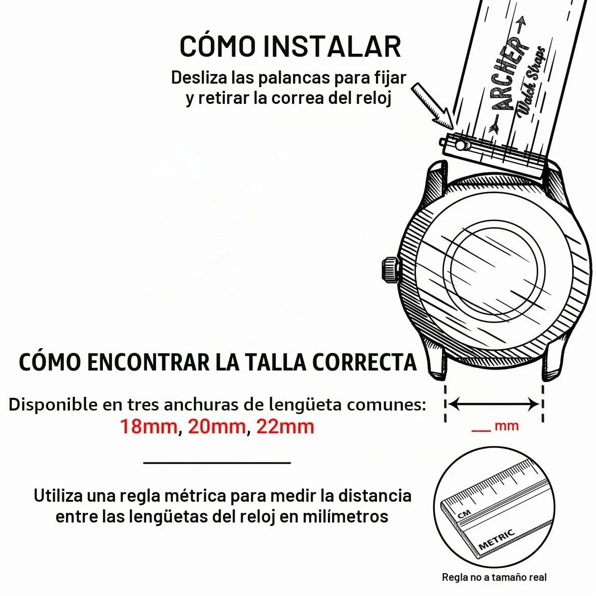 Archer Watch Strap - Correas de Reloj de Nailon Premium de Liberación Rápida