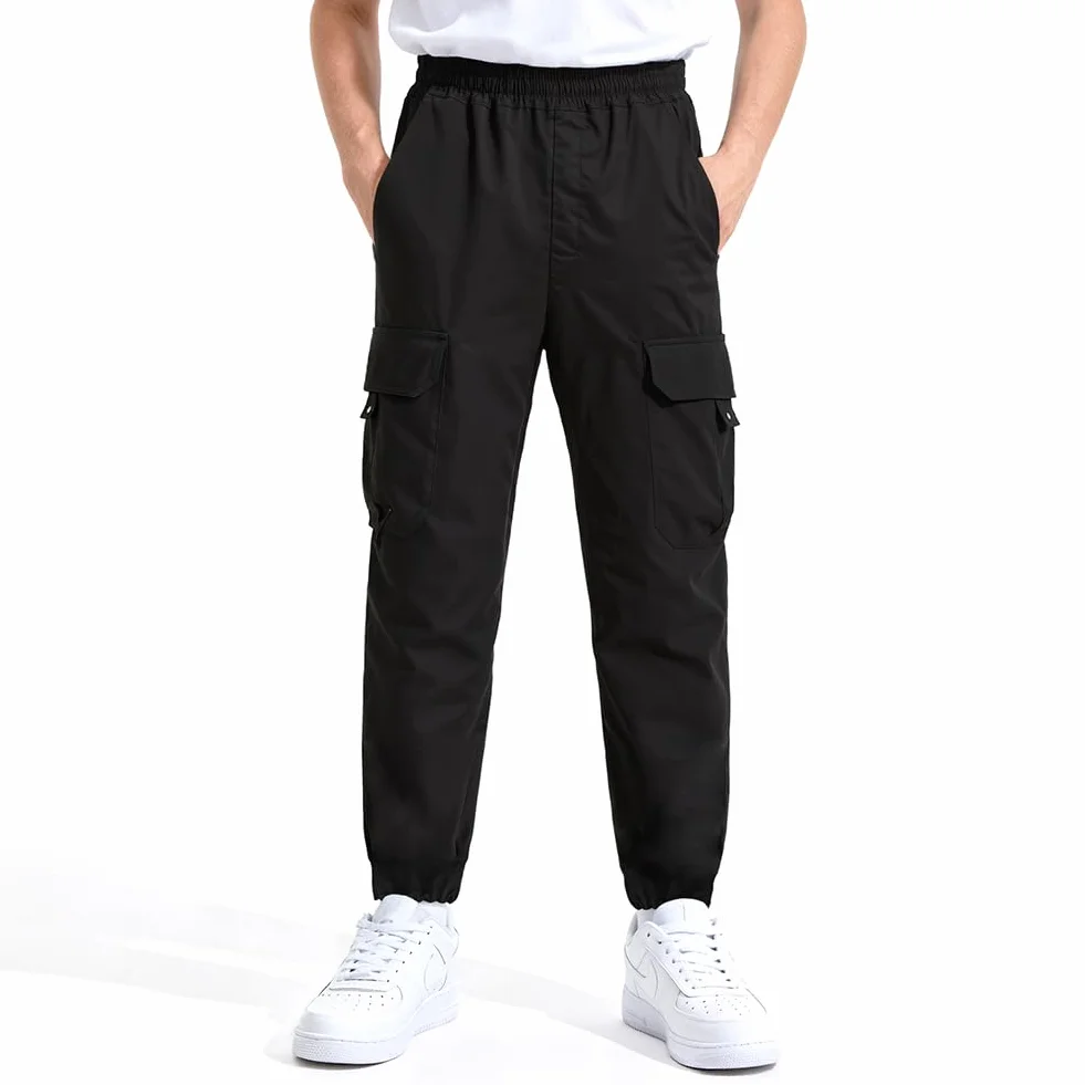 Pantalones Cargo para Niño con Cintura Elástica y Talón Ajustable, 7-15 Años