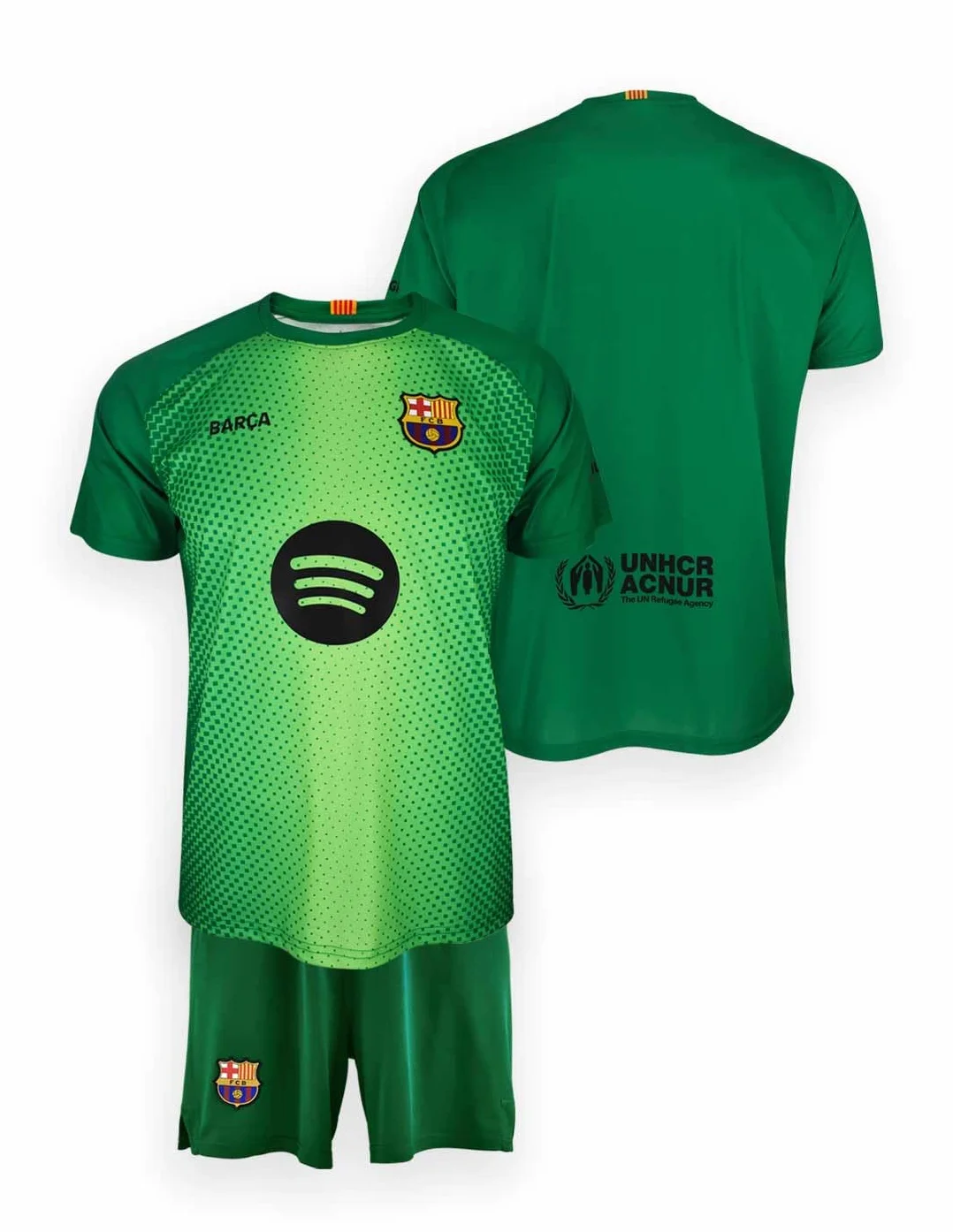 FC Barcelona Equipación de Portero Niños Temporada 25/26 Conjunto Equipación porteros FCB Unisex niños (Pack de 1)