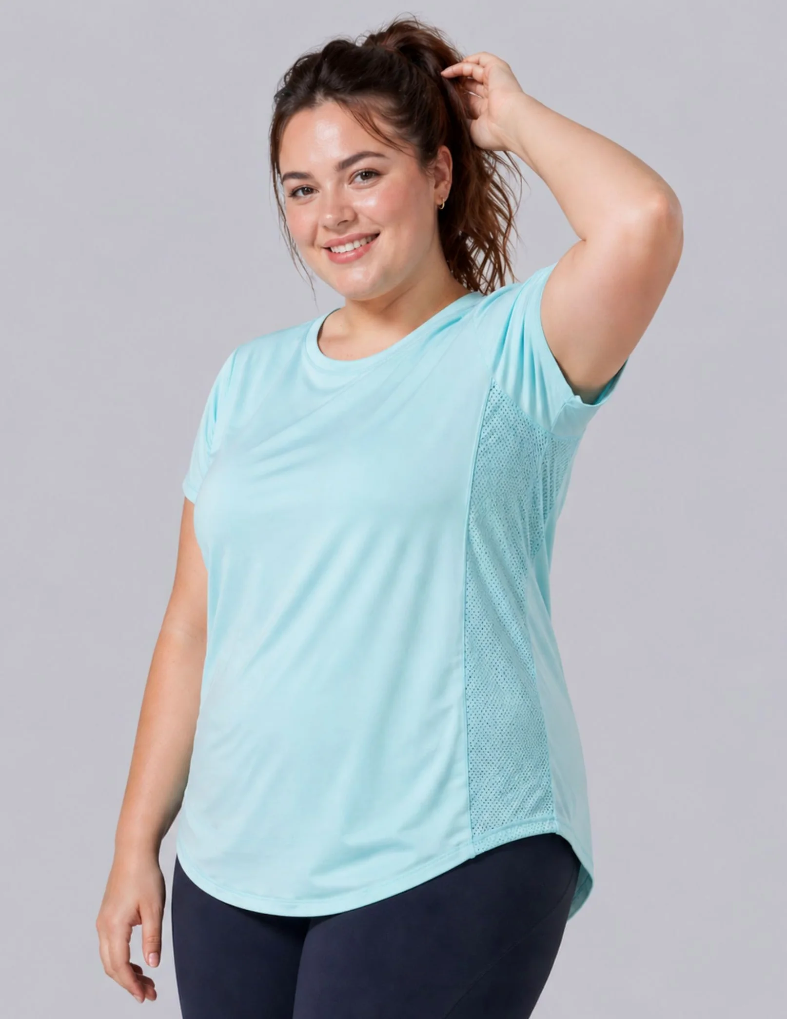 Paquete de 5: camisetas de manga corta para mujer, ajuste seco, camiseta de entrenamiento atlético para gimnasio, yoga, correr
