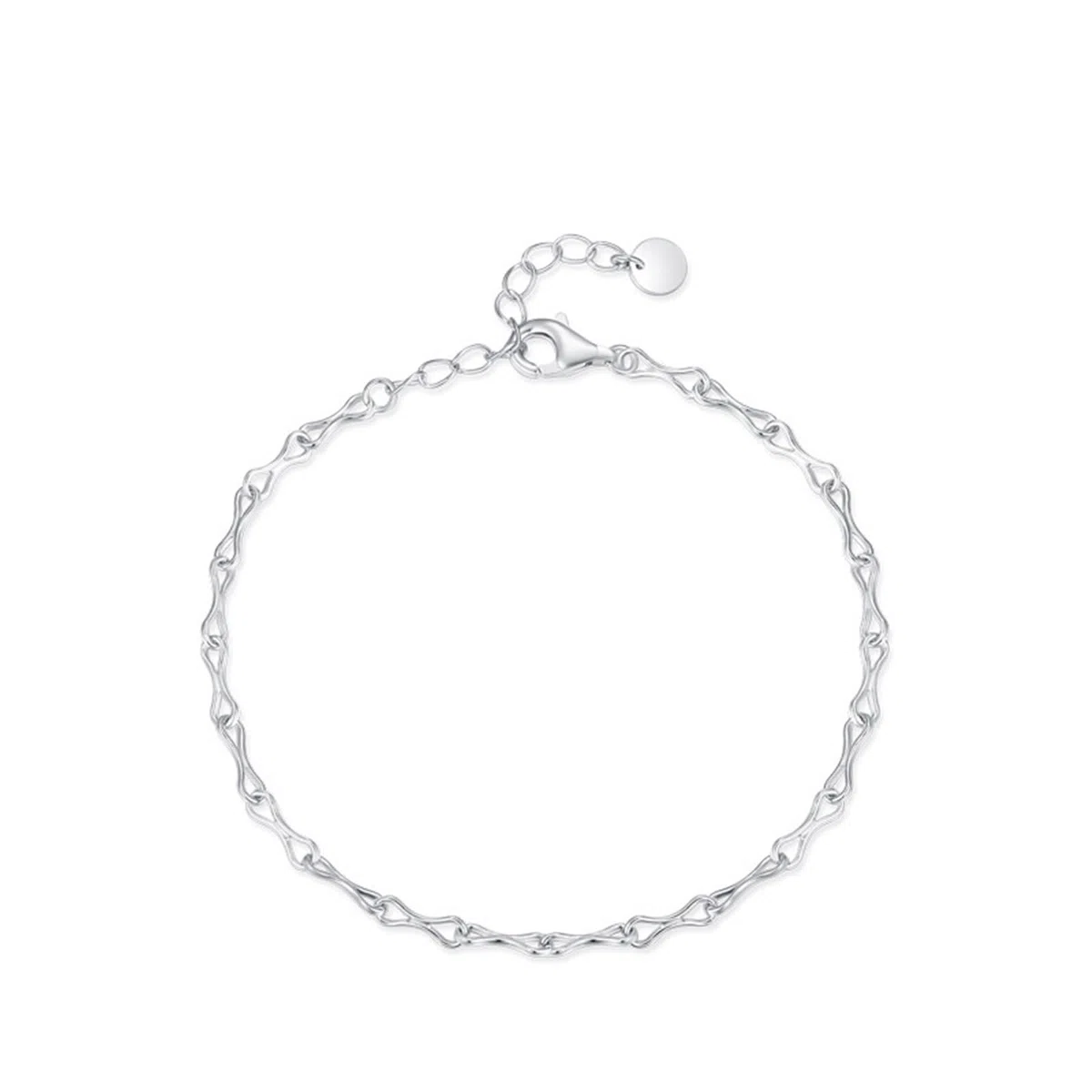 KnSam Pulseras de oro 750 de 18 quilates para mujer, joyas de oro auténtico, brazalete infinito para mujer, pulseras PT950 Platinum