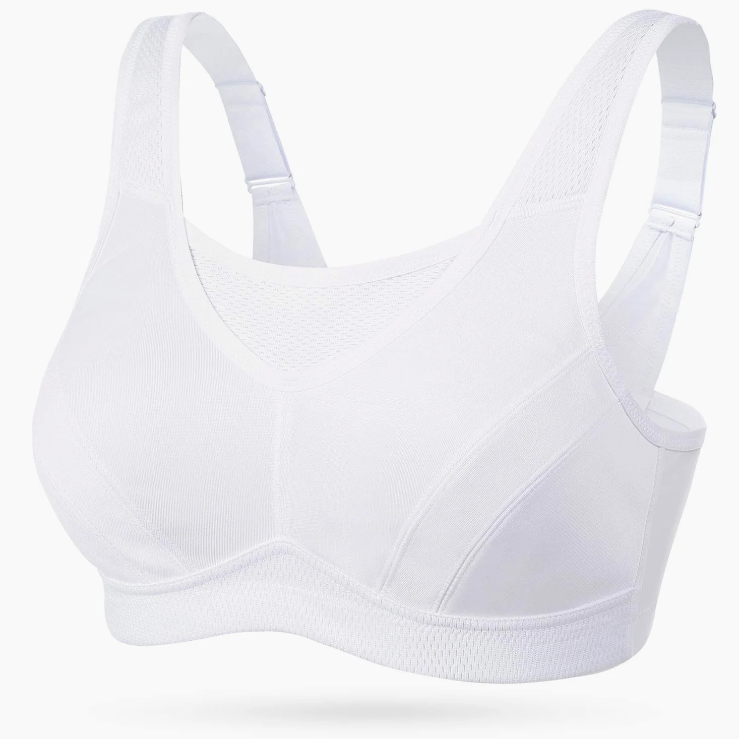 Wingslove Sujetador Deportivo para Mujer Talla Grande Sujetador Deportivo sin Aros sin Relleno de Alto Impacto