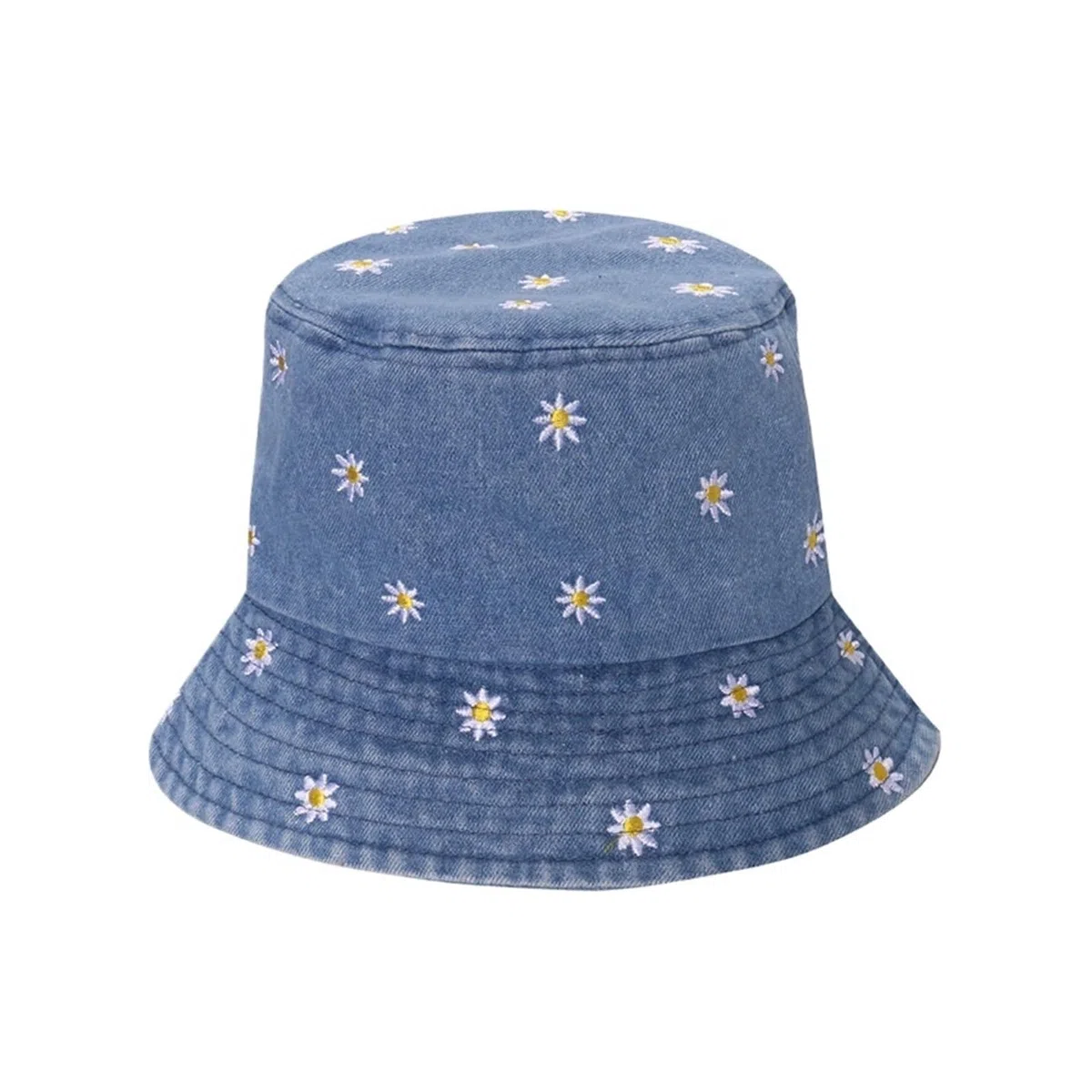 Genérico Gorra de sombrero cubo jeans verano algodón bordado