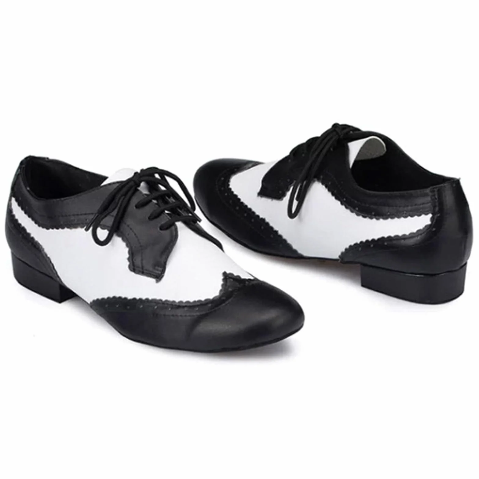 Zapatos de Danza Moderna para Hombre Zapatos de Baile Tacón 2.5cm Bajo para Escenario De Tango En Interiores