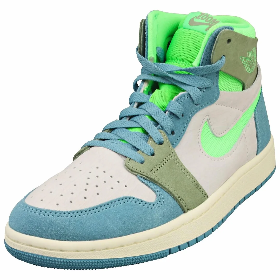 Nike Air Jordan 1 Mid Zoom CMFT 2 Cerulean OilGreen
