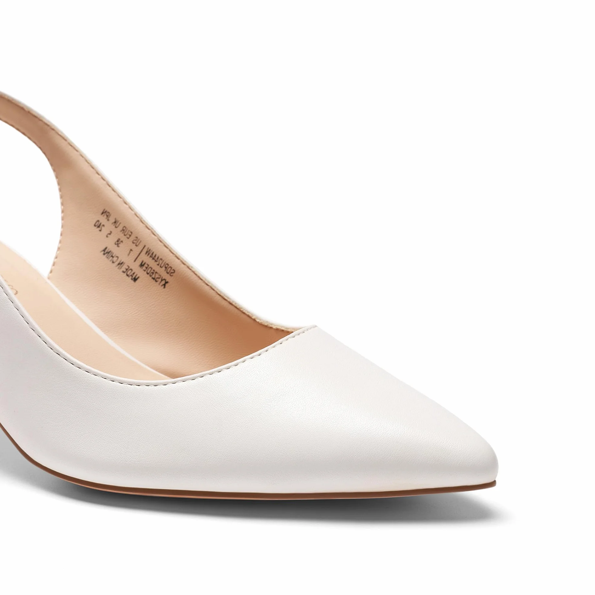 DREAM PAIRS Zapatos de Tacón Gato Clásicos Mujer Slingback PU