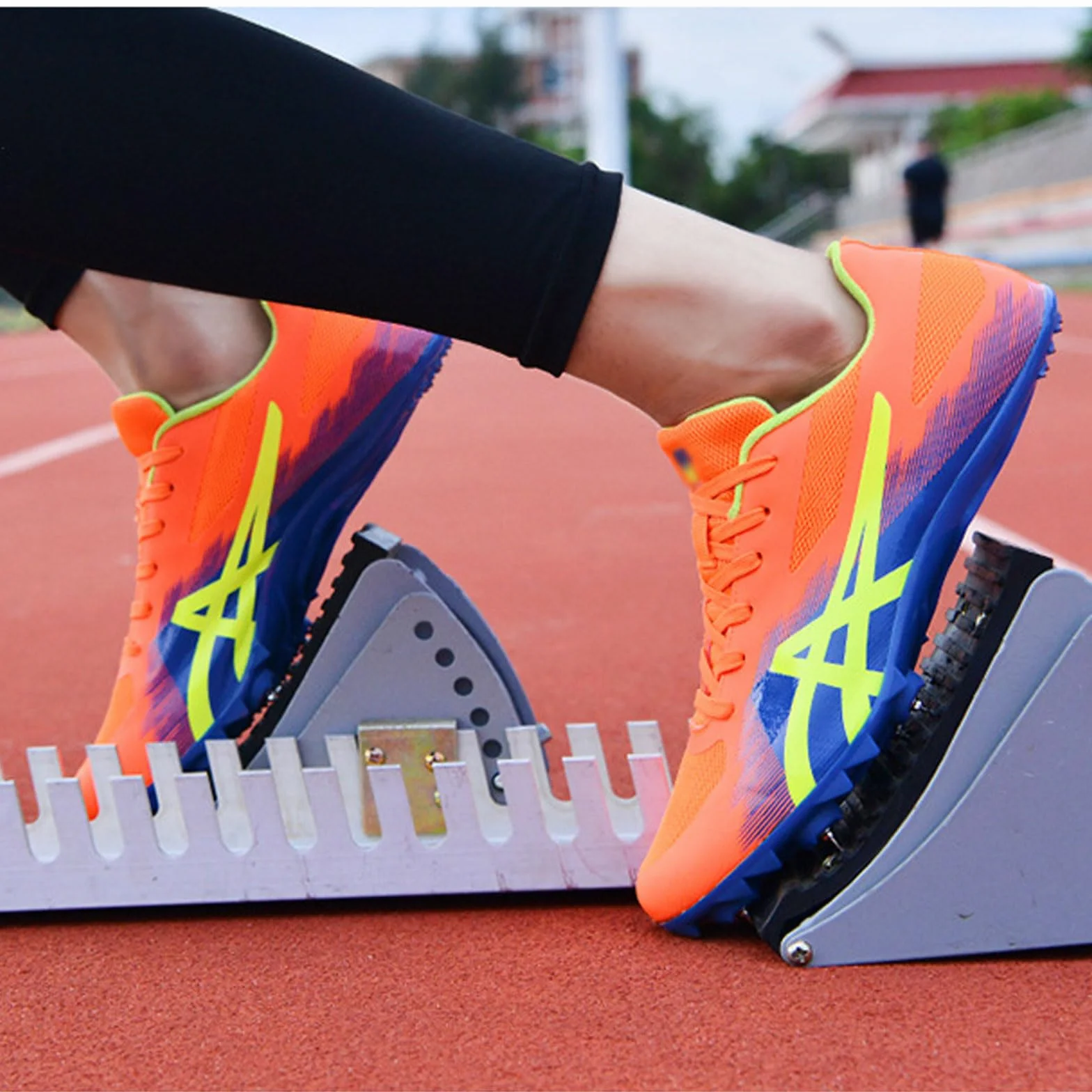 Zapatillas de Atletismo Hombre Mujer 8 Clavos Ligero Resistente al Desgaste Sprint Competición