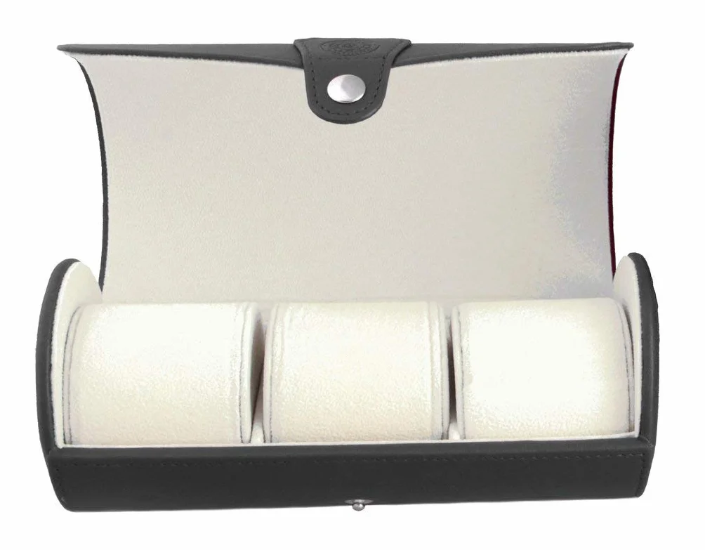 Case Elegance - Organizador de relojes, en rollo. Piel sintética.