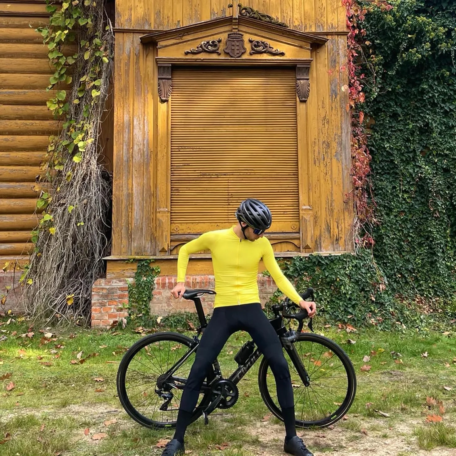 Log.as Pantalones largos de ciclismo acolchados tirantes invierno elásticos resistentes al viento transpirables secado rápido bolsillos