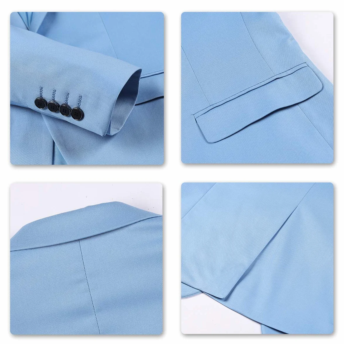 Sliktaa Traje Hombre 3 Piezas Slim Fit Formal Smoking Boda Negocios Noche (Chaleco y Pantalones), rojo