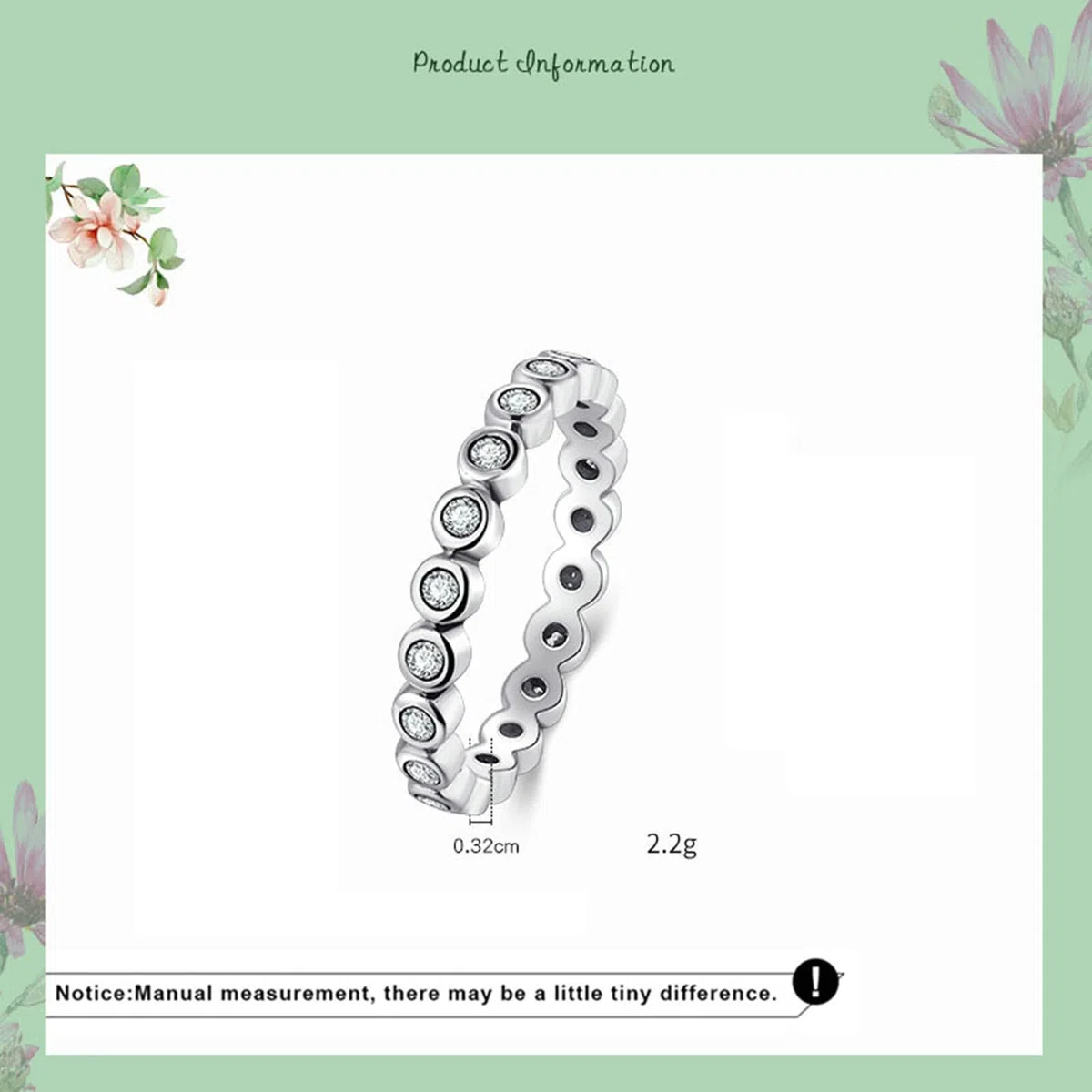 Anillo de mujer de oro blanco 585, talla redonda, moissanita, anillos para mujer, anillos de oro 45 (14,3) 62 (19,7), estilo A389