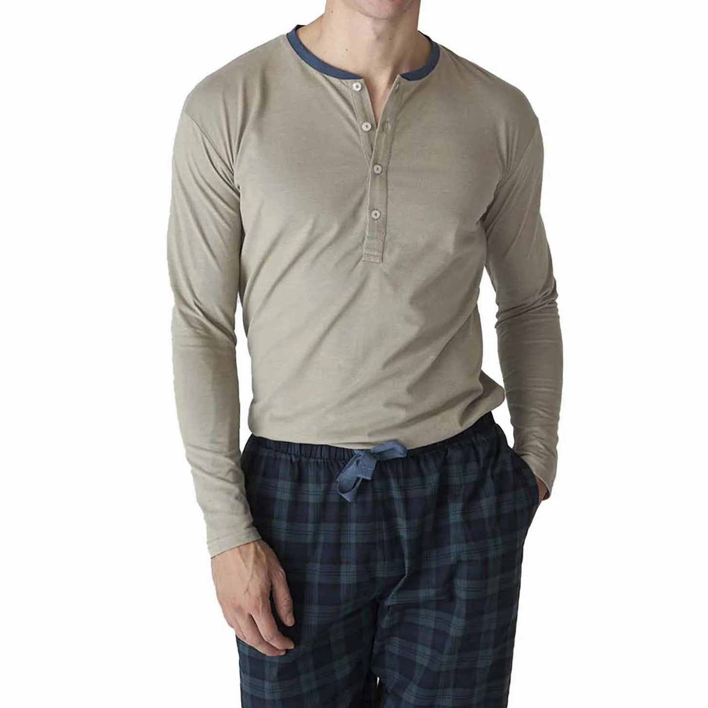 J&J Brothers Pijama Algodón Manga Larga JJBFP5602 para Hombre