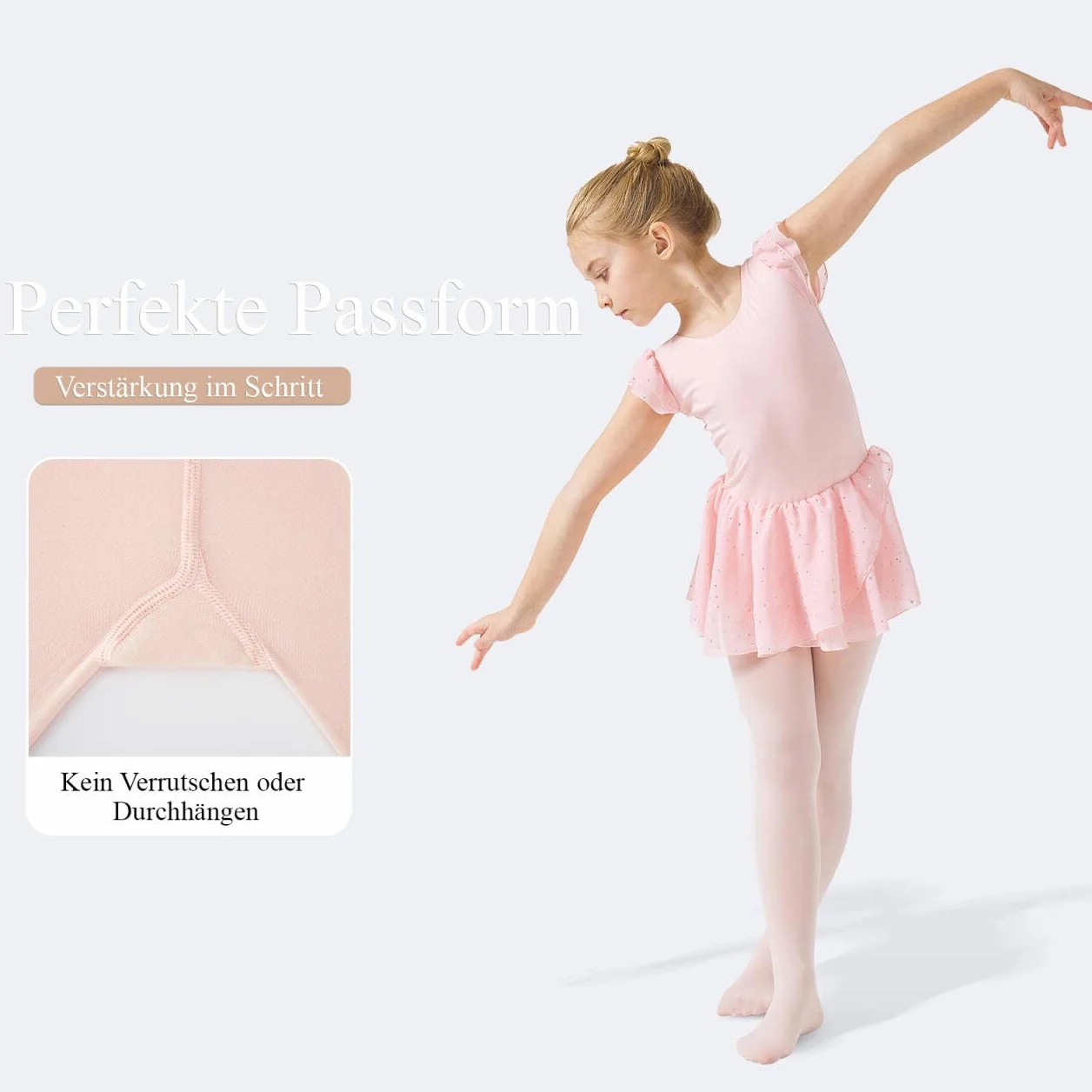 CozyWow Medias de ballet para niña 60 den semiopacas microfibra pie