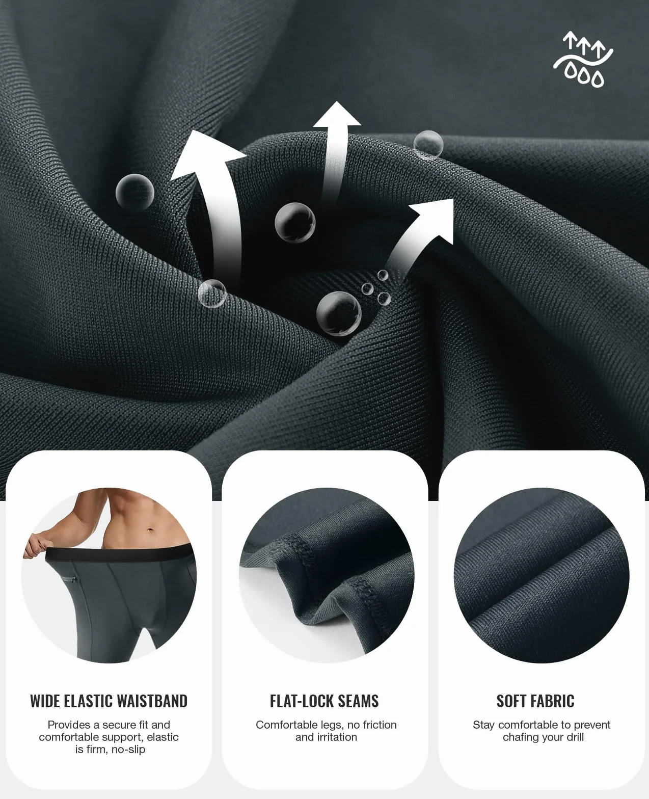 Niksa Mallas Hombre Running Leggings De Compresión 2 Piezas