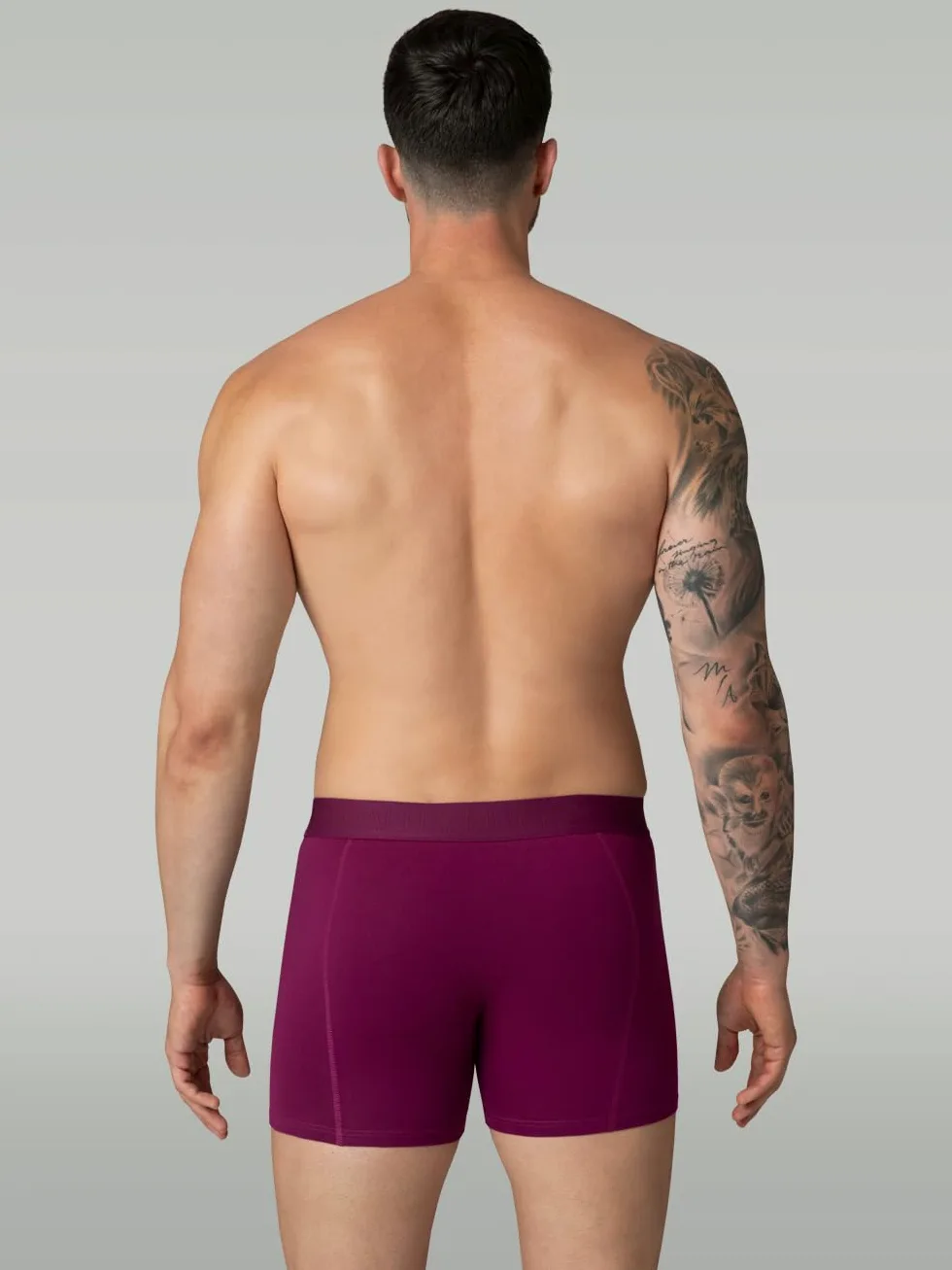 Muchachomalo Calzoncillos para Hombre, Ropa Interior Lisa de Algodón para Hombre, Pack de 4 Unidades, Bóxers Lisos de Corte Clásico con Cintura Elástica