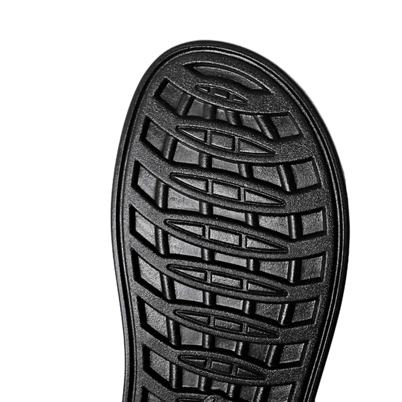 Zapatillas de casa Cuero Verano Los Hombres, Sandalias PU, Deslizamiento Casual En Zapatos Playa para Viajes Y Ocio Al Aire Libre-black-47