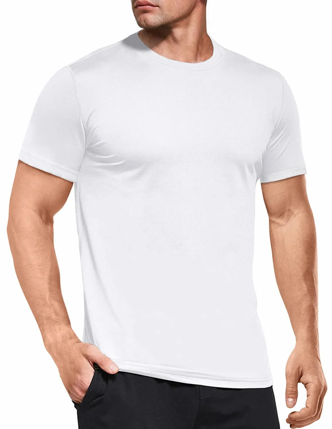 Boyzn Pack de 3 camisetas deportivas de manga corta para hombre, camiseta funcional, de secado rápido, transpirable, camiseta deportiva, camiseta de entrenamiento para correr, entrenamiento,