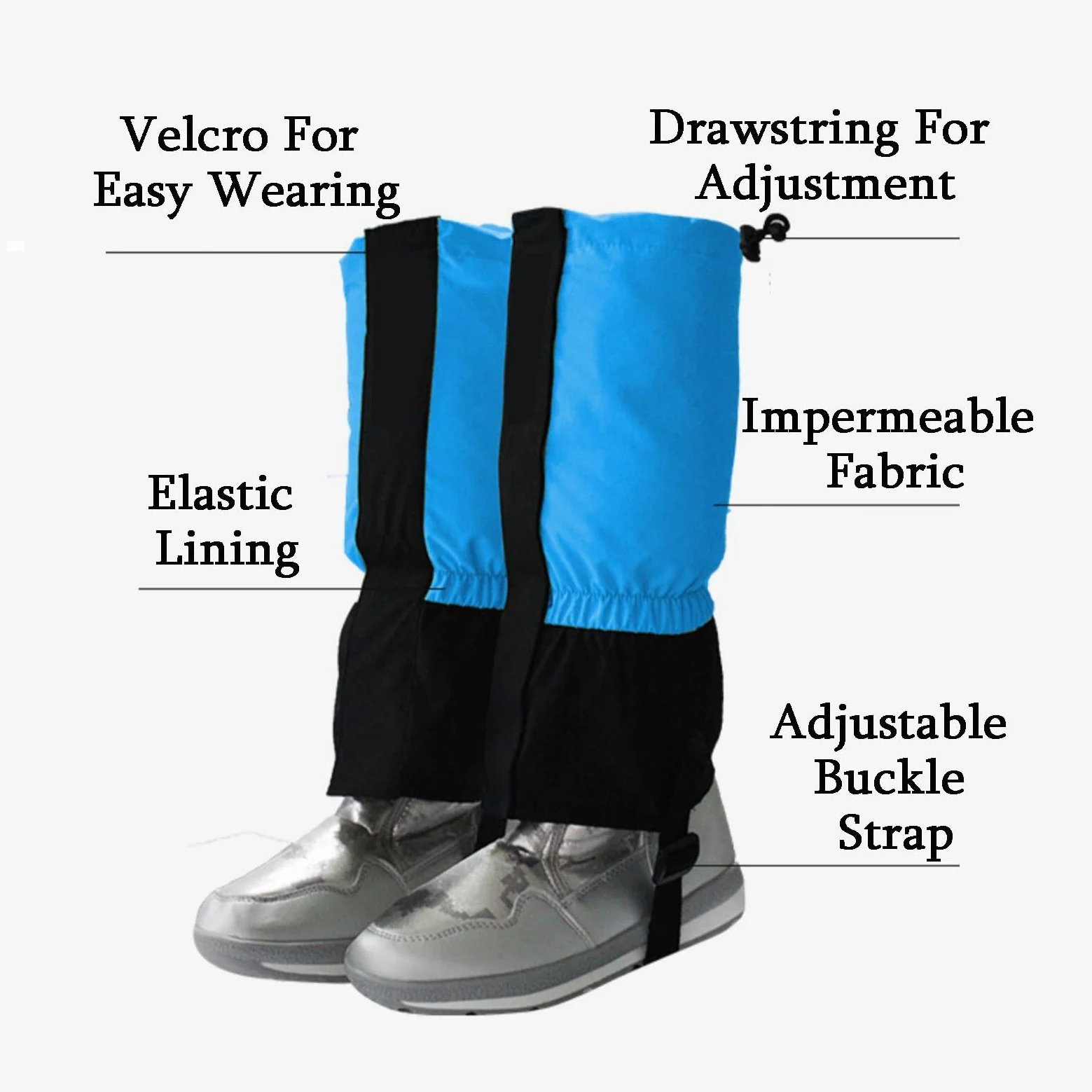 Genérico Polainas For Piernas,leggings Transpirables For Exteriores,un Par De Polainas De Nieve Extendidas De Plástico,for Esquiar Hacer Senderismo Trabajar En Granja.