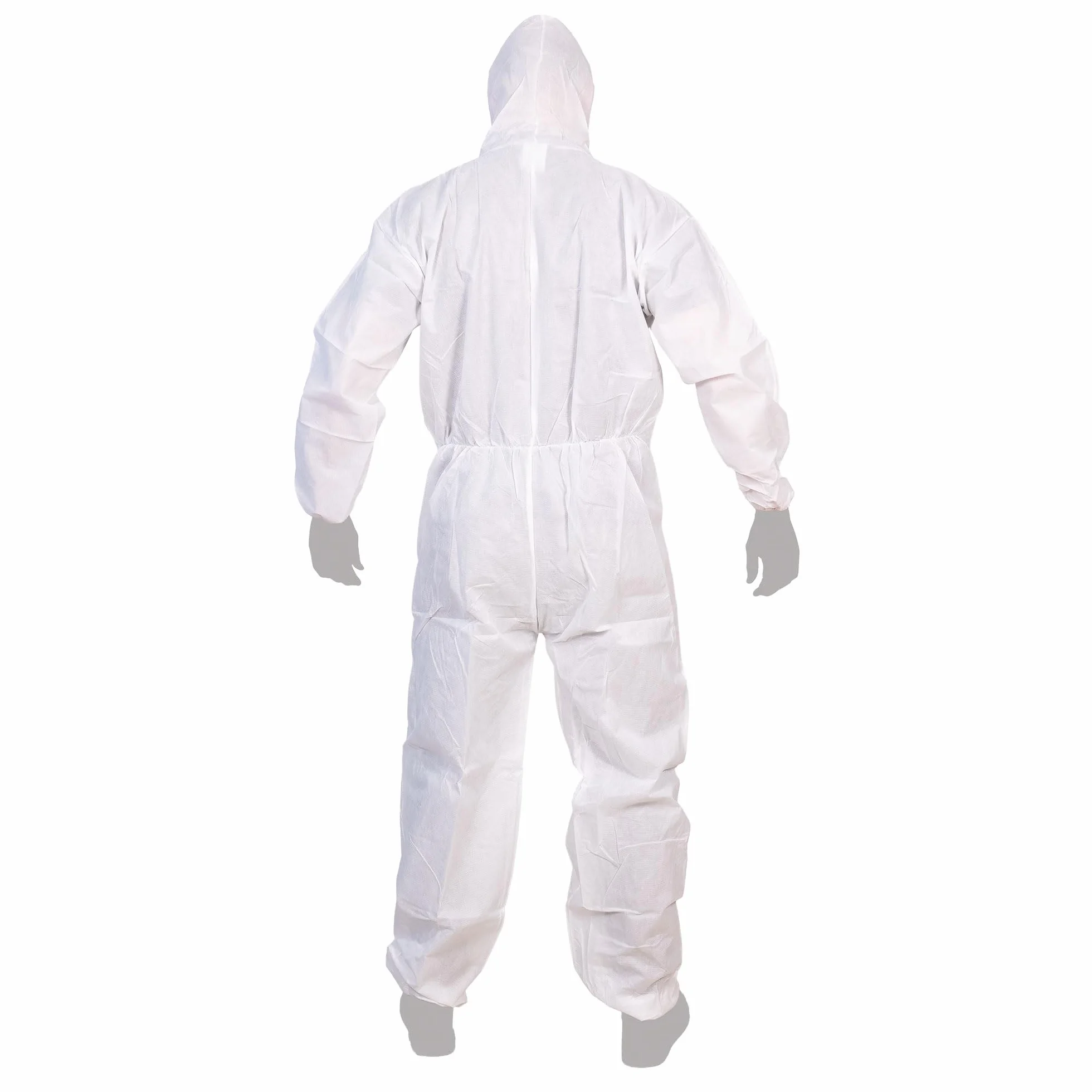 Cofan Buzo de Protección Desechable con Capucha Tipo 5/6 Cat III, Antiestático, Mono de Seguridad para Químicos, Pintura y Construcción, Tallas Desde la M a XXL