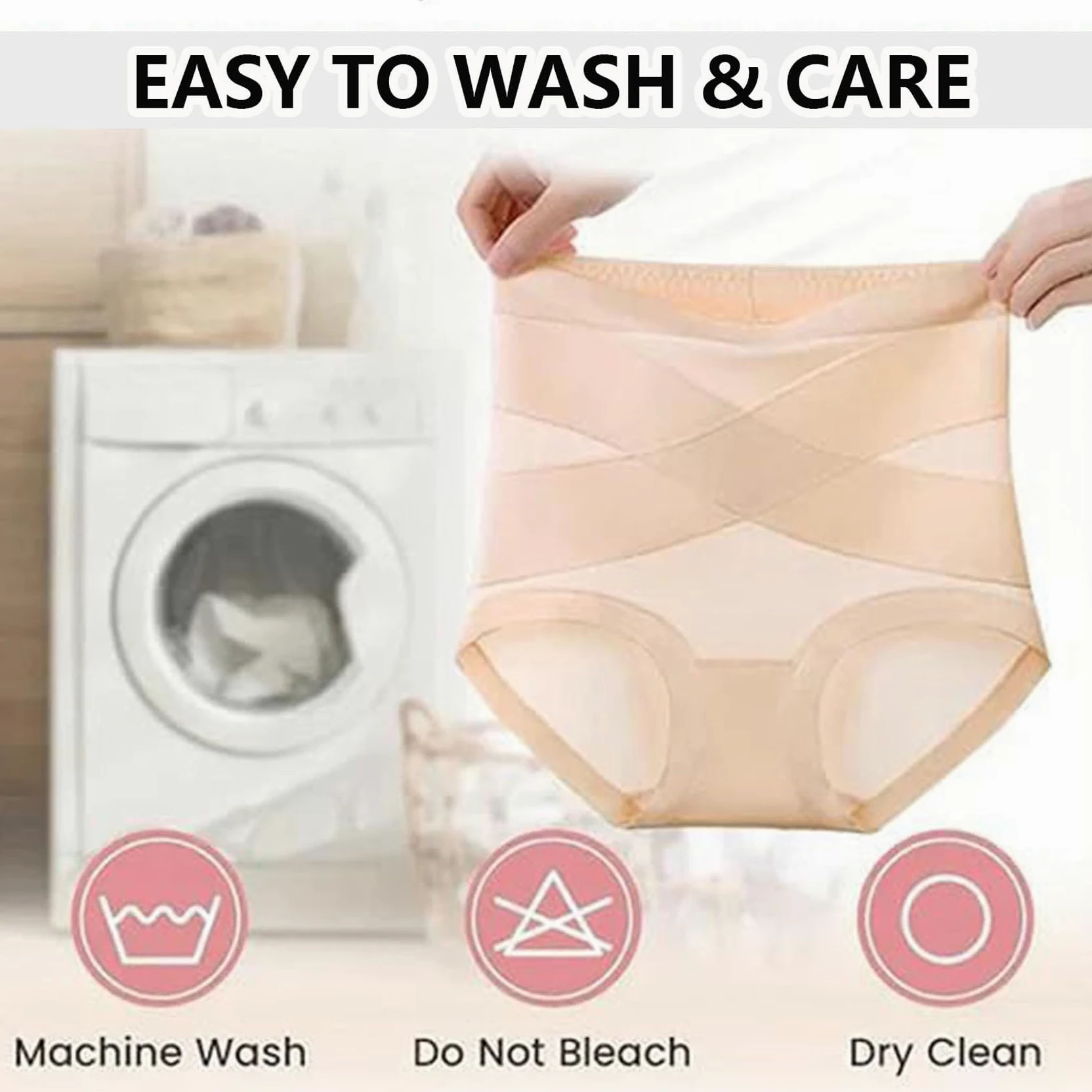 VZXATYOP Ropa Interior Moldeadora A Prueba De Fugas For Mujeres Soporte Adelgazante con Comodidad Invisible Bragas Absorbentes Sin Costuras For Incontinencia Leve