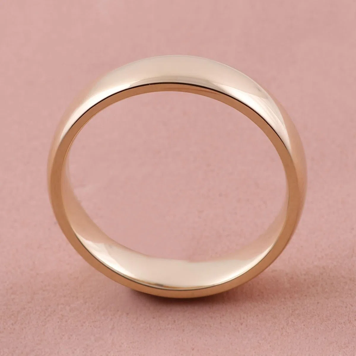 Anillo Personalizable Hombre Alianza Mujer Amarillo Oro 9 Quilates Redondo Simple Talla Hermana para Lesbiana Descuento De Diplomas Joyería