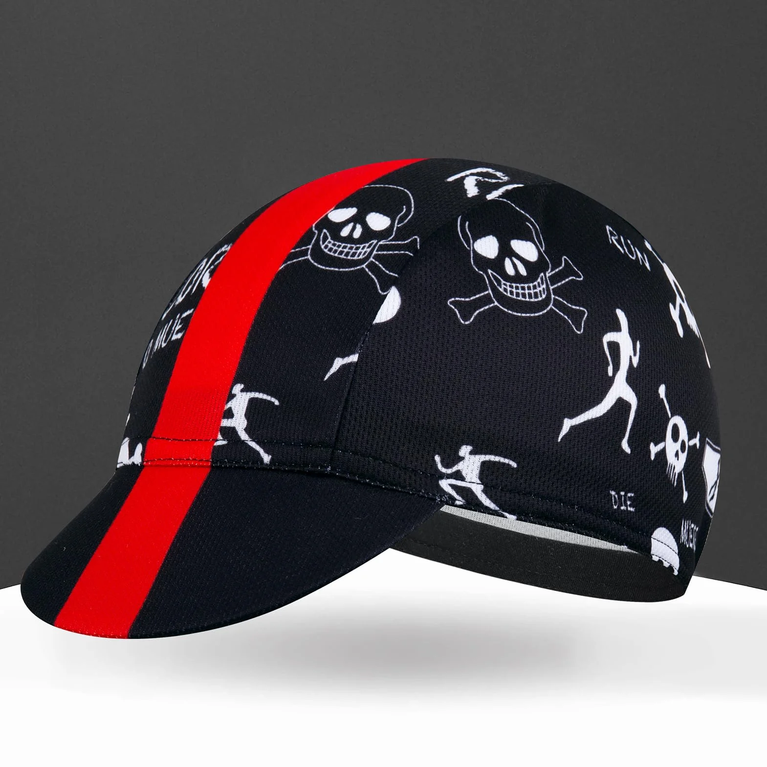 Gorra de ciclismo transpirable absorbe sudor poliéster para hombre mujer debajo del casco