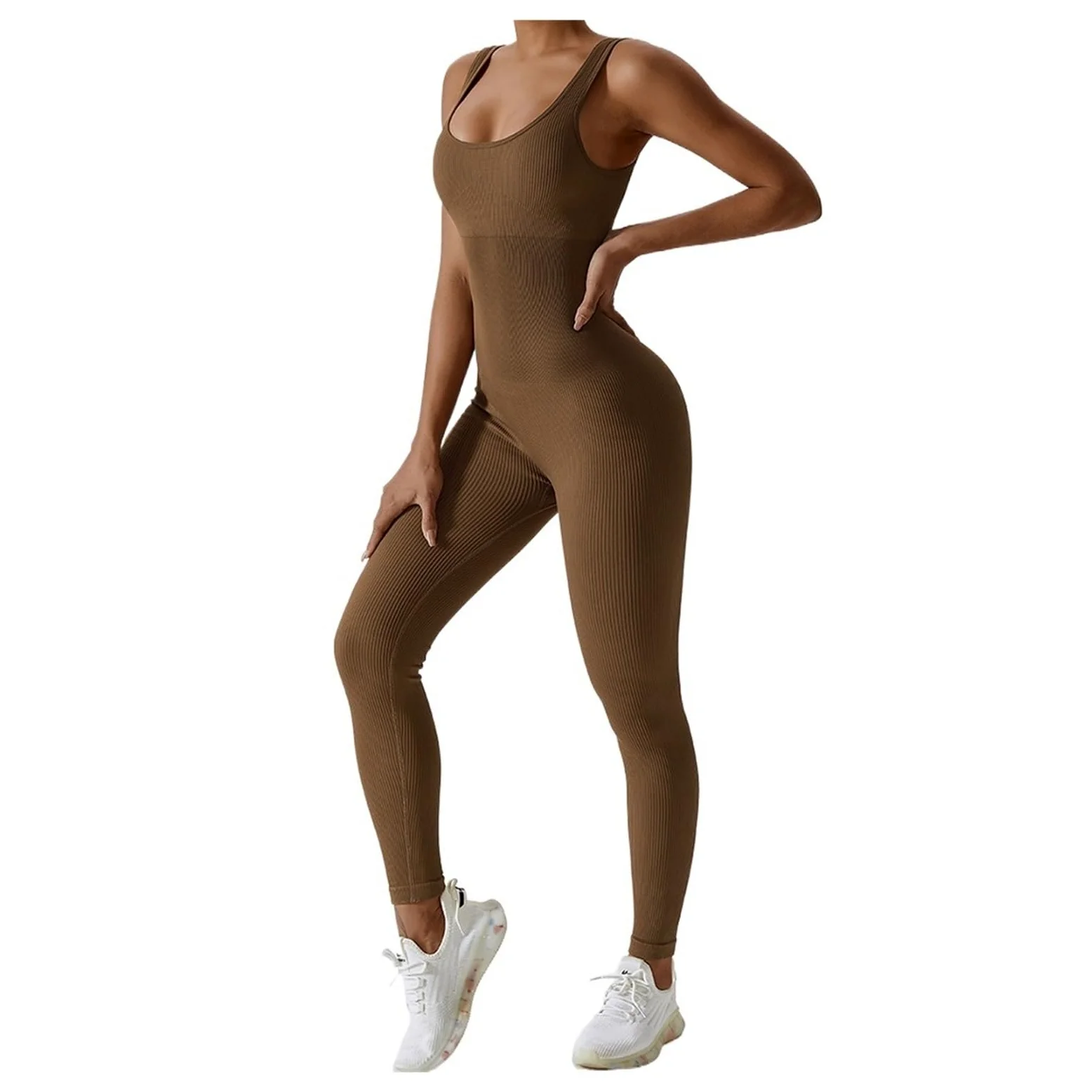 Mono de yoga sin espalda Conjunto De Yoga For Mujer, Chándal Una Pieza, Mono Manga Larga For Entrenamiento, Ropa Deportiva For Gimnasio, For Para Entrenamiento