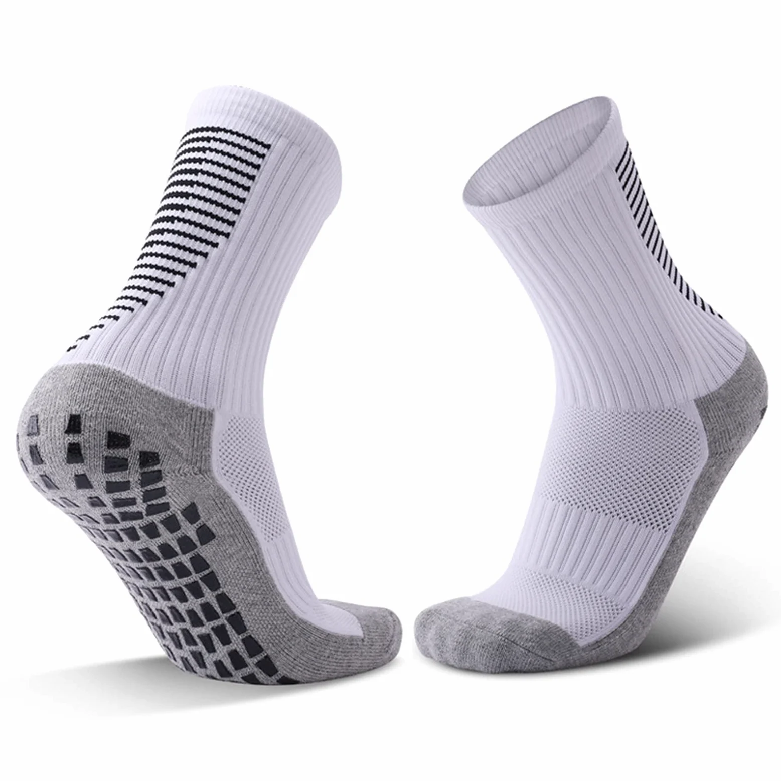 Calcetines Antideslizantes de la Rodilla de fútbol, ​​fútbol Antideslizante/Baloncesto/de Hockey Deportes de Deportes Calcetines de Grano Espesado Toalla Inferior cortando Calcetines de Correr