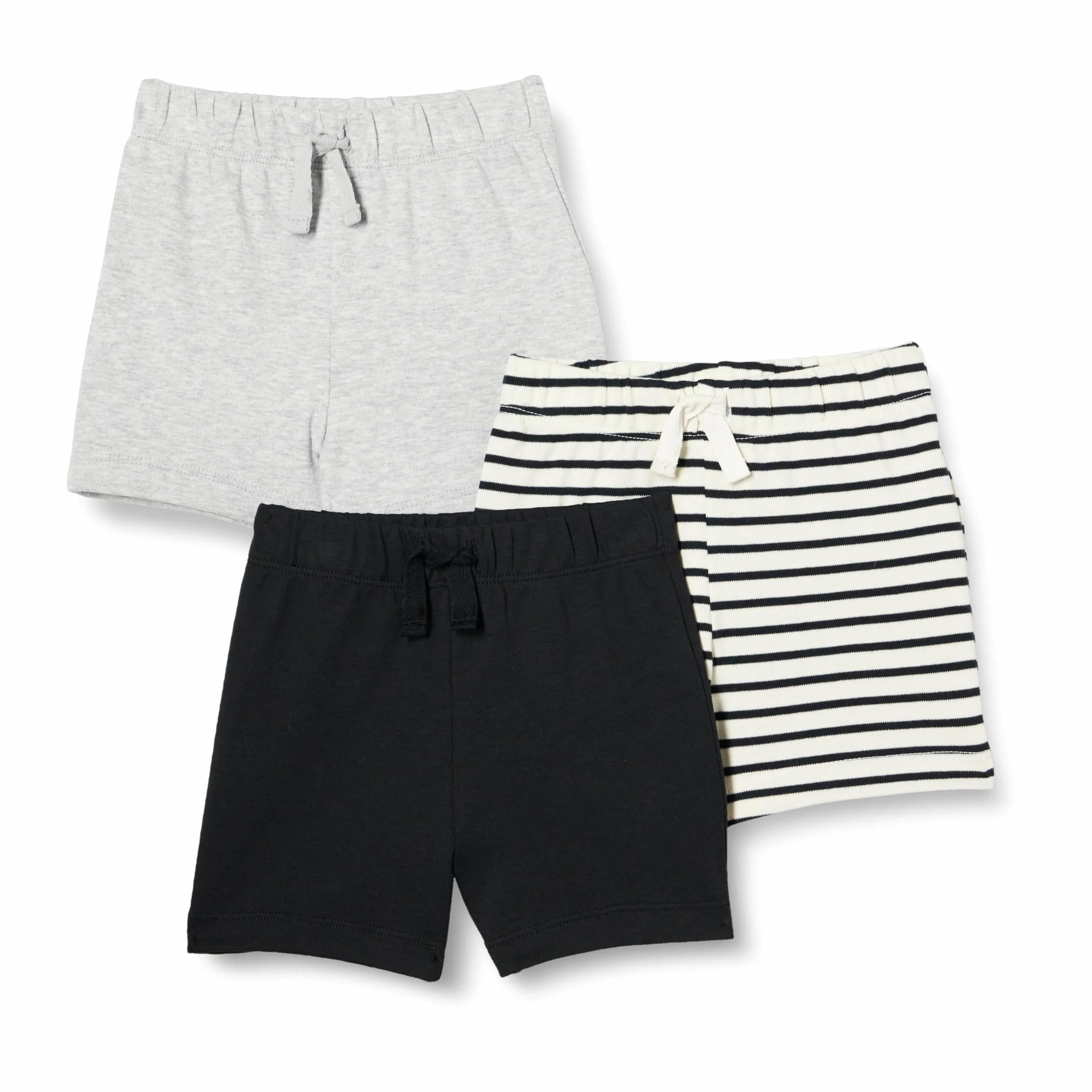 Amazon Essentials Pantalones Cortos de algodón sin Cordones Unisex Bebés Paquetes Múltiples