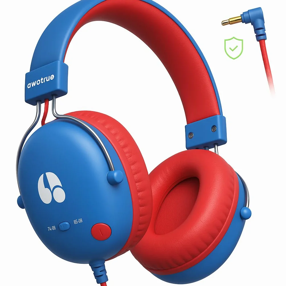 awatrue Auriculares infantiles para la escuela (BR2)