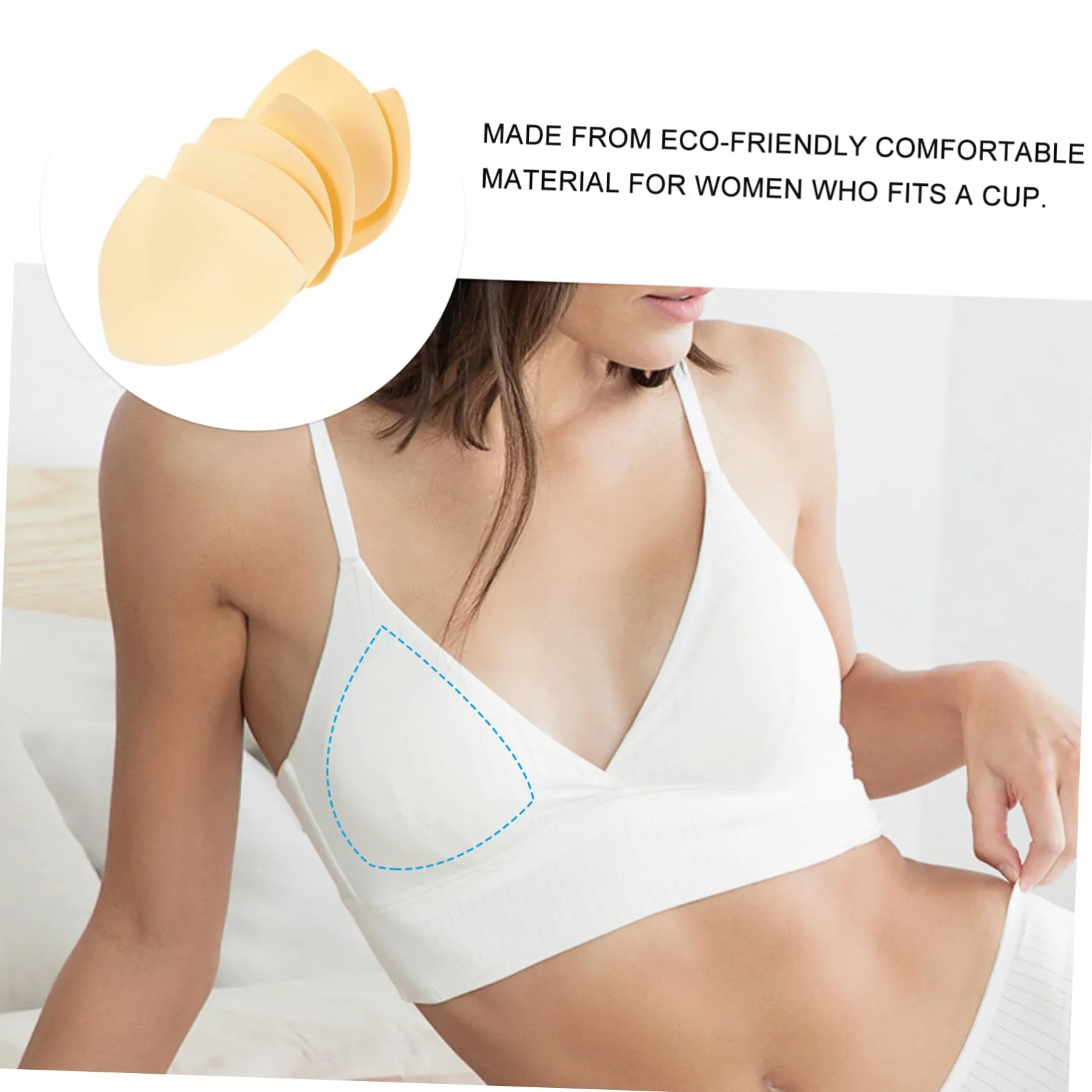 PACKOVE 30 Pares Trajes De Baño De Malla Para Mujer Insertos Push up Almohadillas Triangulares Sujetador Deportivo Para Mujer Tapas Mama Ropa De Deporte Sostén De Las Mujeres