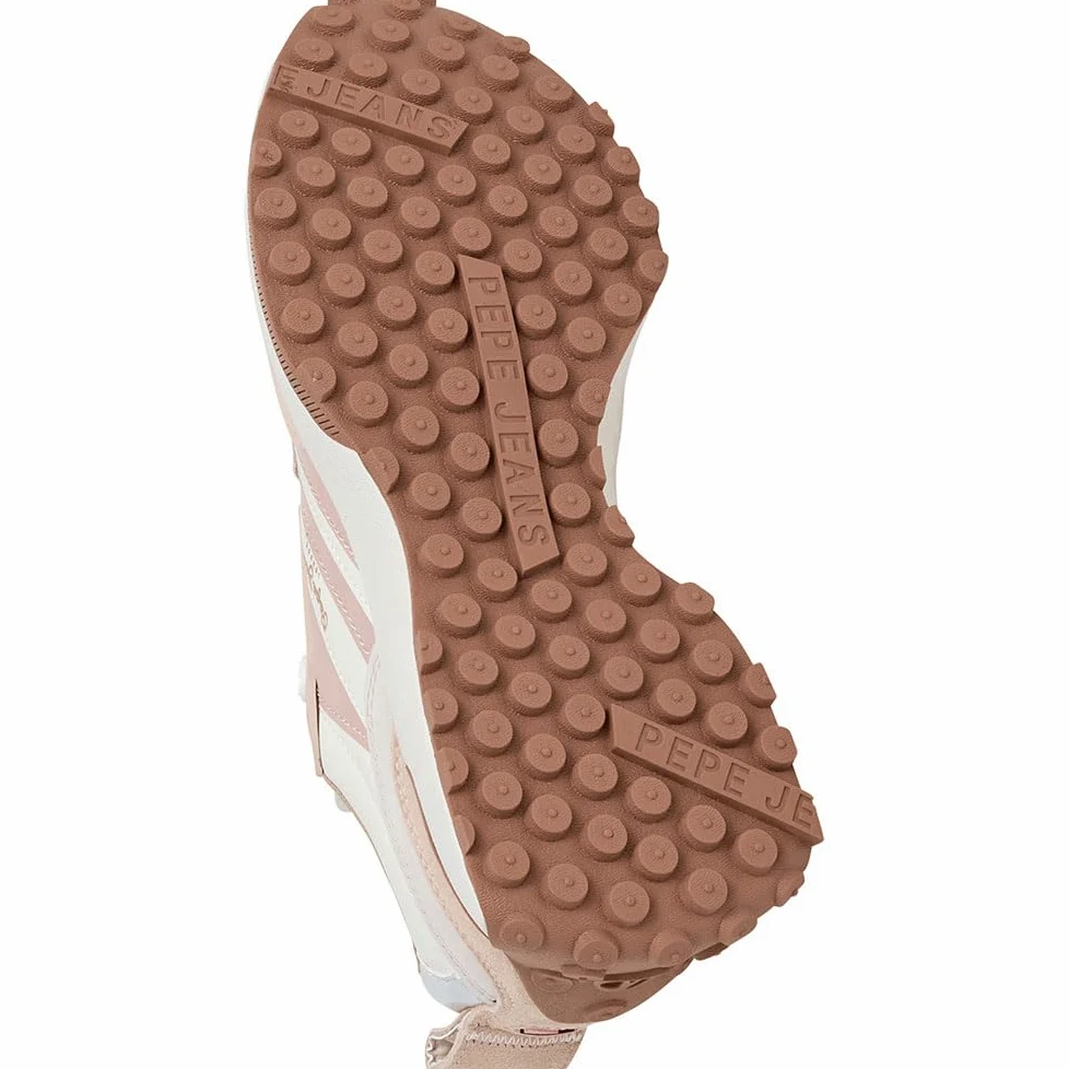 Pepe Jeans Tenis Lucky Original para Mujer, Beige Off Lace Beige, 5 UK