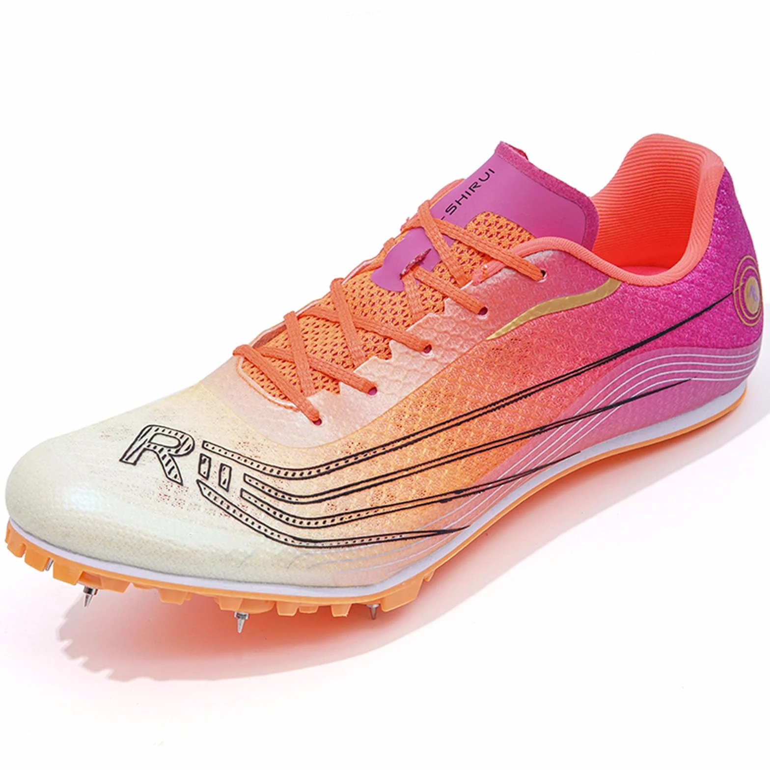 BLBK Spikes Zapatillas de Atletismo Hombre Media Distancia 7 uñas Tacos Sprint
