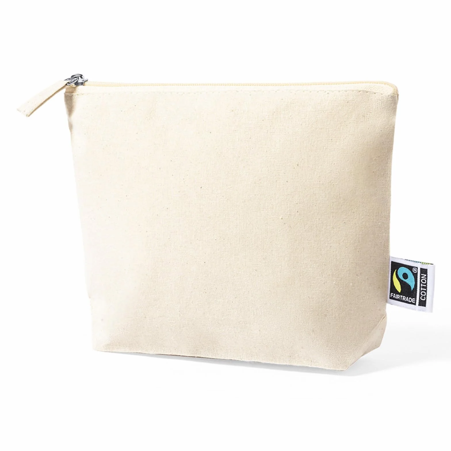 ADRI -10 Estuches Neceser para Regalar, Bolsa con Cremallera de algodón para Pintar o Personalizar. 23 x 17 x 6 cm. Bolsas Neceser de Viaje (Beig, 10)