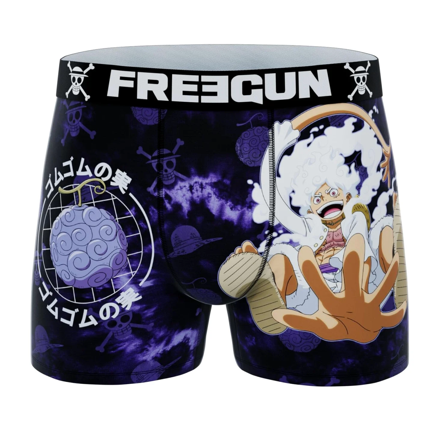 FREEGUN Calzoncillos Hombre Boxer Luffy, Roronoa zoro, Ropa Interior Hombre, ONE PIECE, Cómodo y Dulce (Lote de 5)
