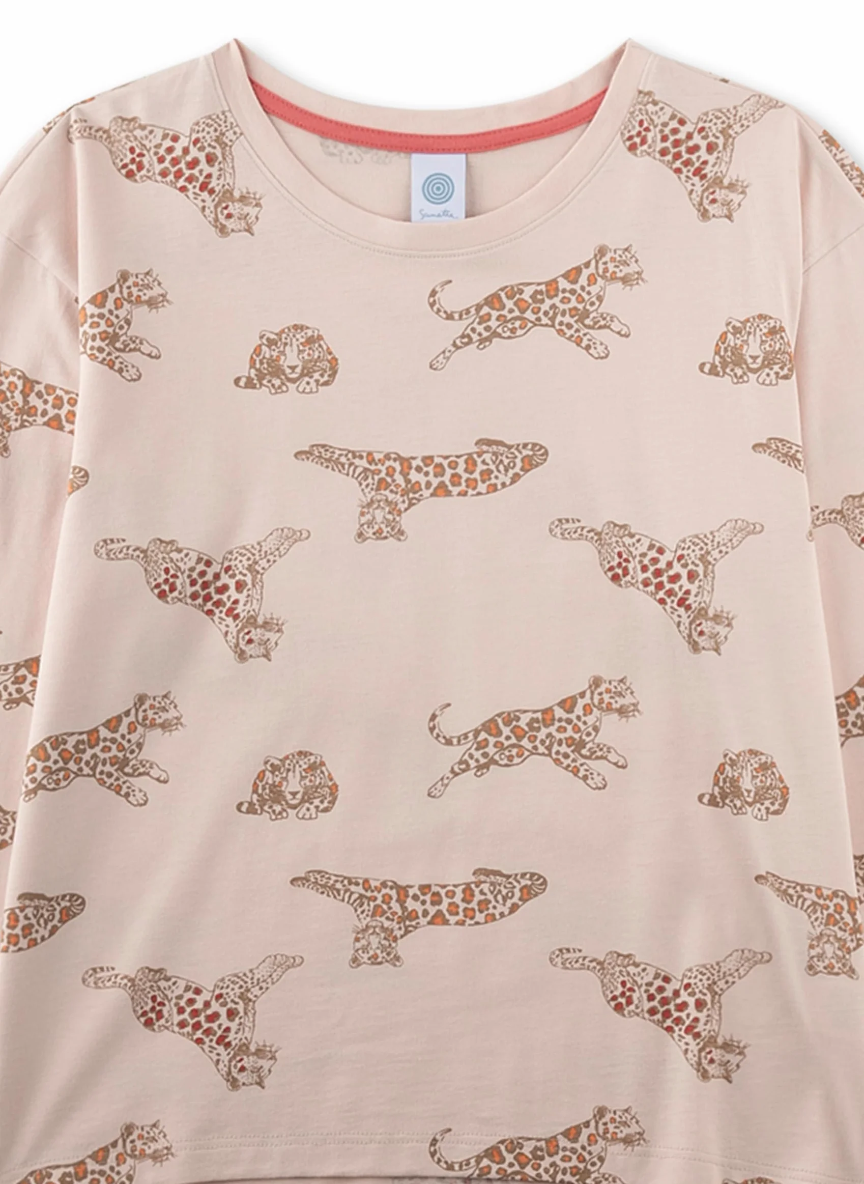 Sanetta 246065 Juego de Pijama, Color: Naranja, 176 para Niñas