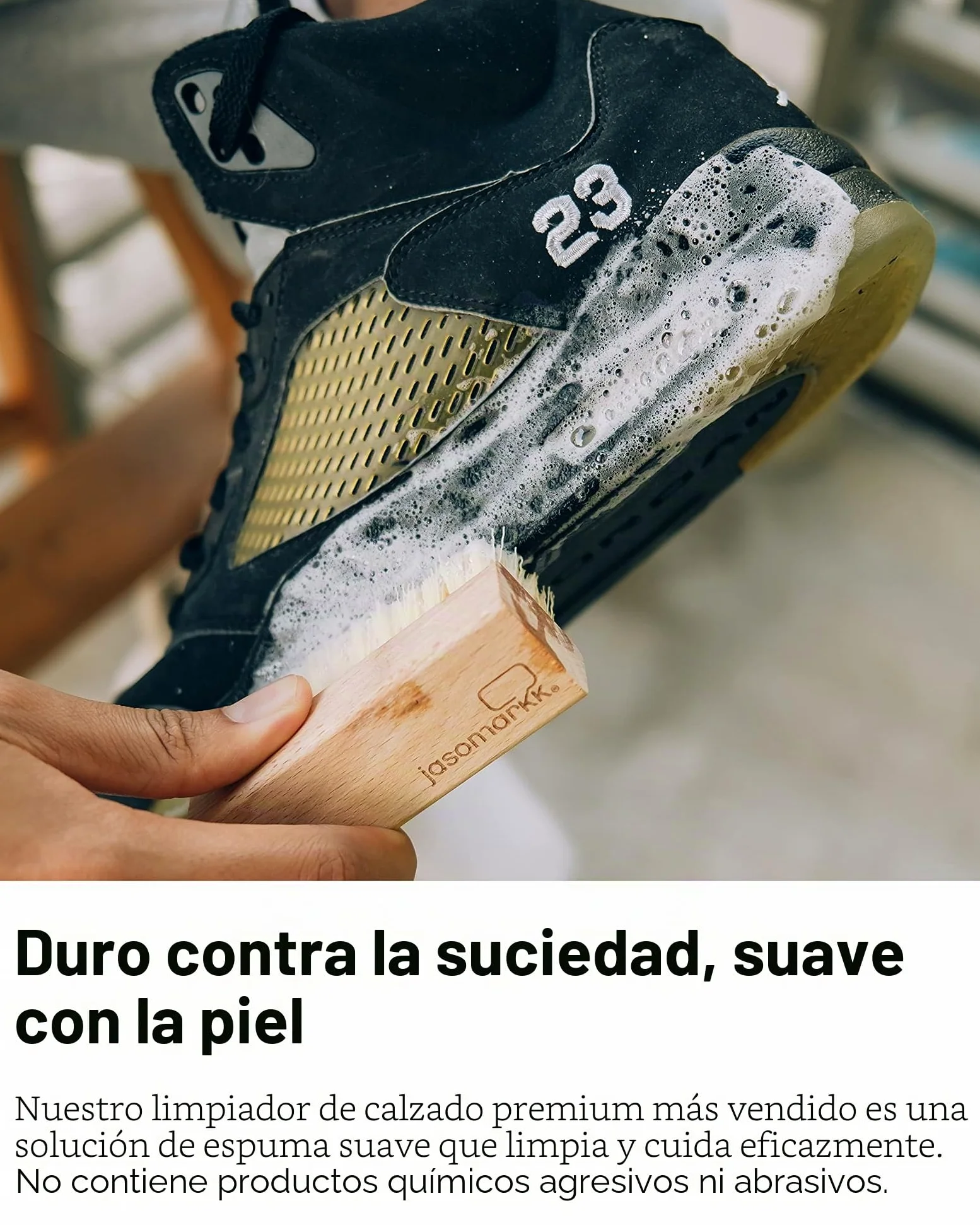 Jason Markk Pack básico de limpiador de zapatos + spray impregnante para zapatos Repel en el set – para la limpieza y cuidado de zapatos y diferentes materiales
