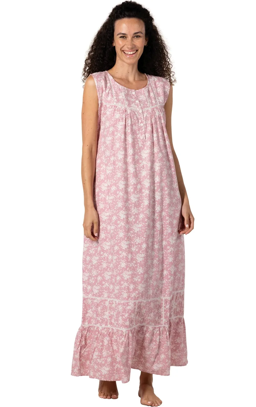 The 1 for U Naomi - Camisón sin Mangas 100% algodón para Mujer, XS - 3X
