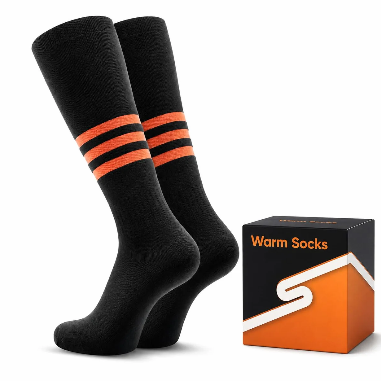 Calcetines de esquí térmicos hasta la rodilla, calcetines cálidos para snowboard, senderismo, caza y clima frío, para mujer y hombre