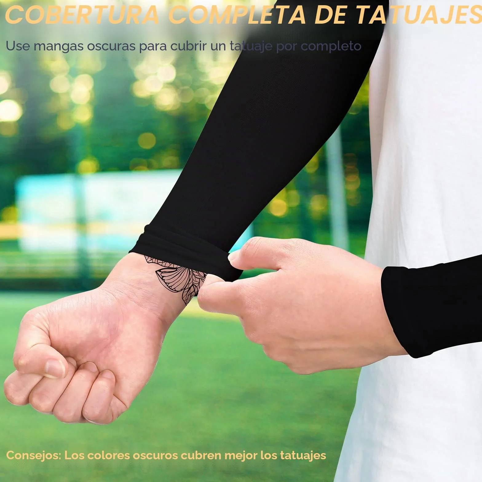 Manguitos UPF 50+ Refrescantes Anti UV Compresión Protección Solar Antideslizantes para Correr Ciclismo 2 Pares