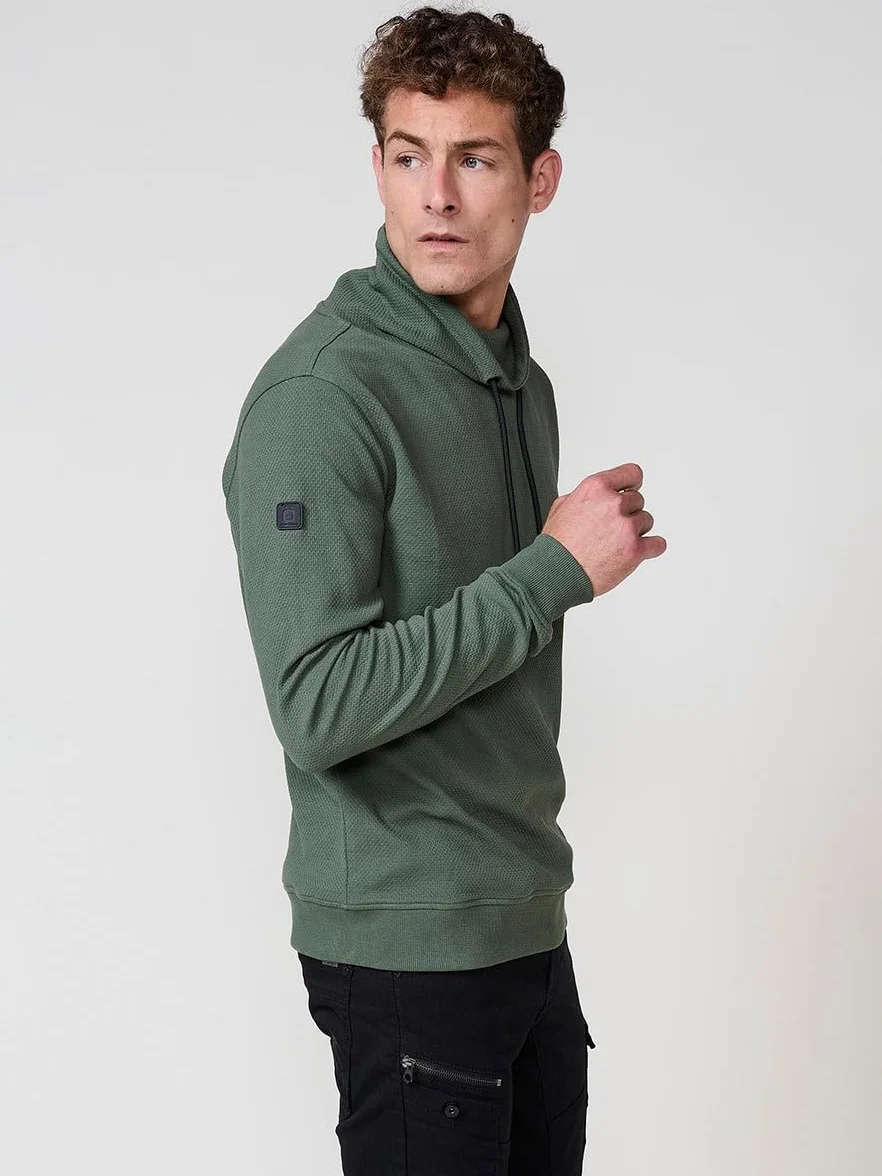 Koroshi Sudadera Hombre Cuello Alto con Cordón Ajustable 2521SU32