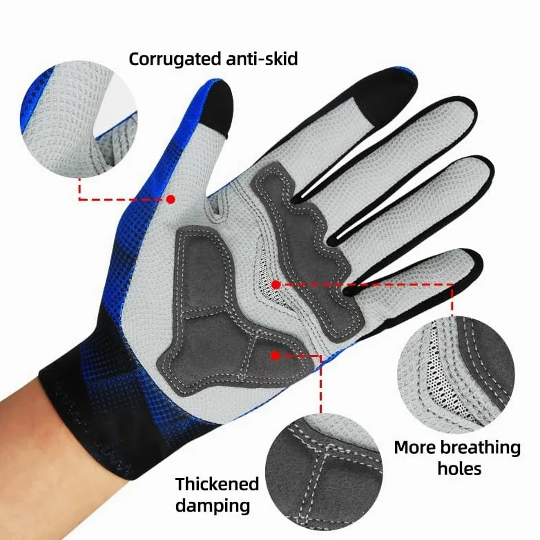 Guantes de Invierno,Guantes Ciclismo Guantes Térmicos de invierno for bicicleta, guantes antideslizantes con pantalla táctil for bicicleta de montaña y carretera, guantes transpirables for mantener el
