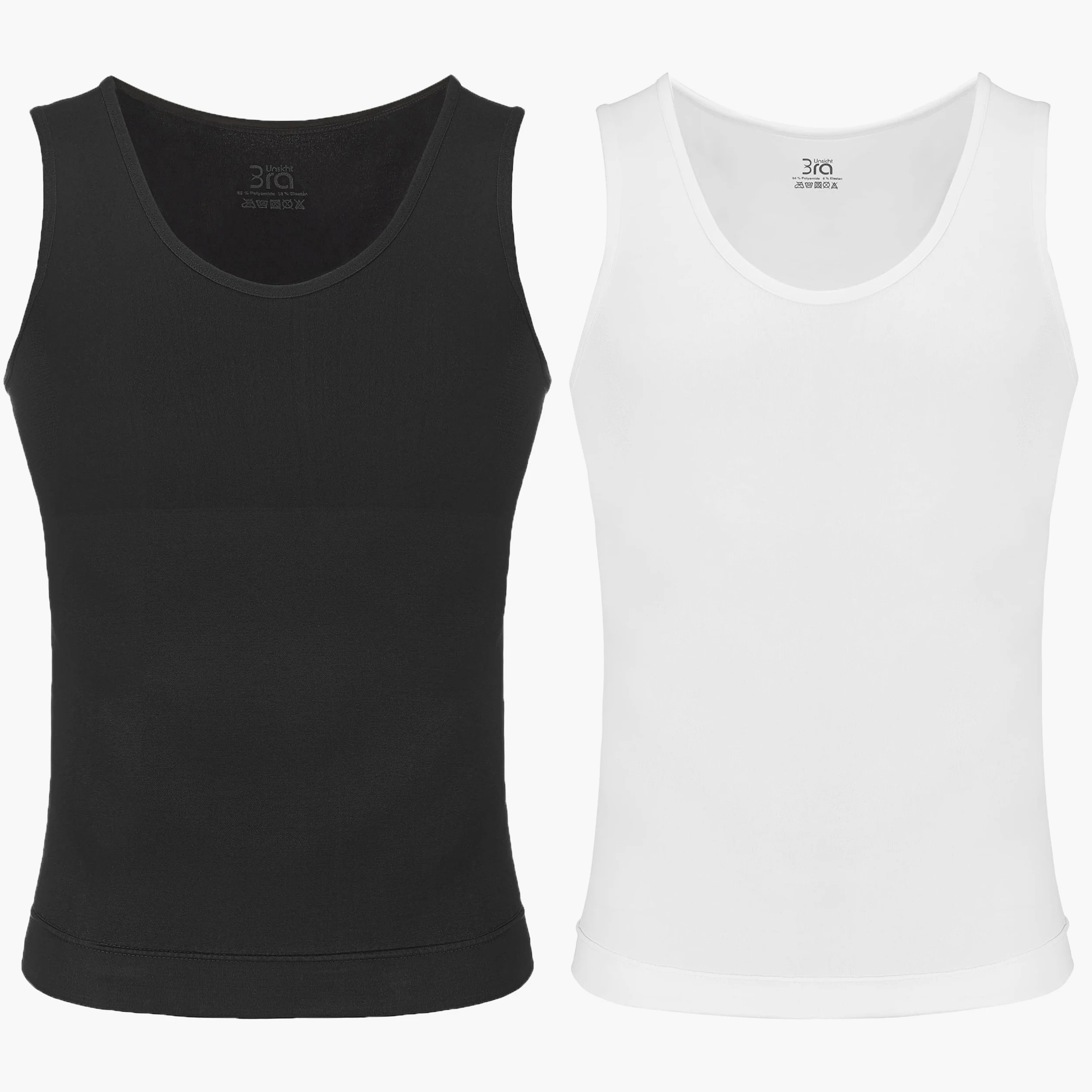 UnsichtBra Camiseta de Compresión | Ropa Interior Adelgazante Moldeadora Hombre