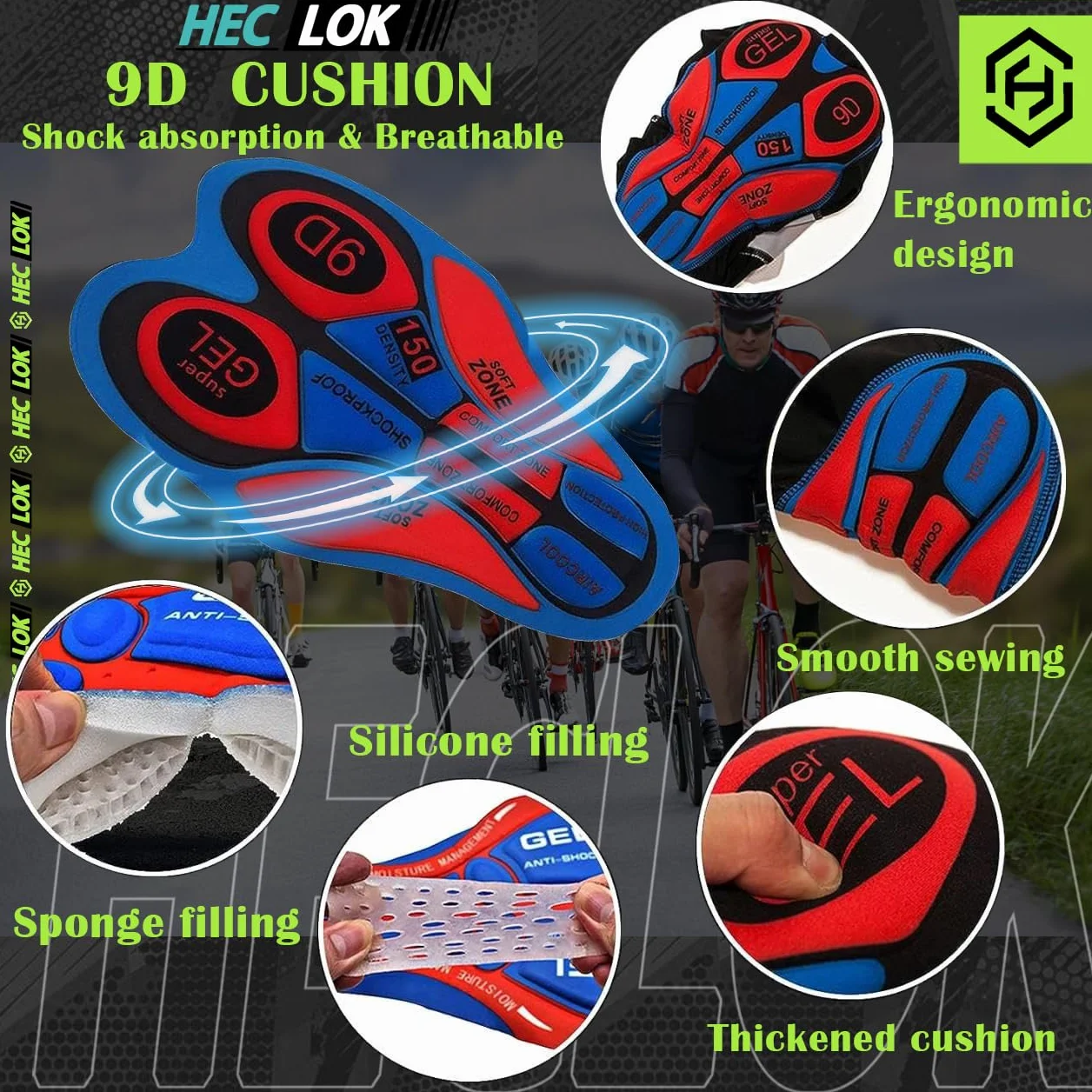 Ropa Ciclismo Otoño Invierno Primavera Hombre Maillot MTB Manga Larga Culotte Pantalones Acolchado 9D Gel Pad